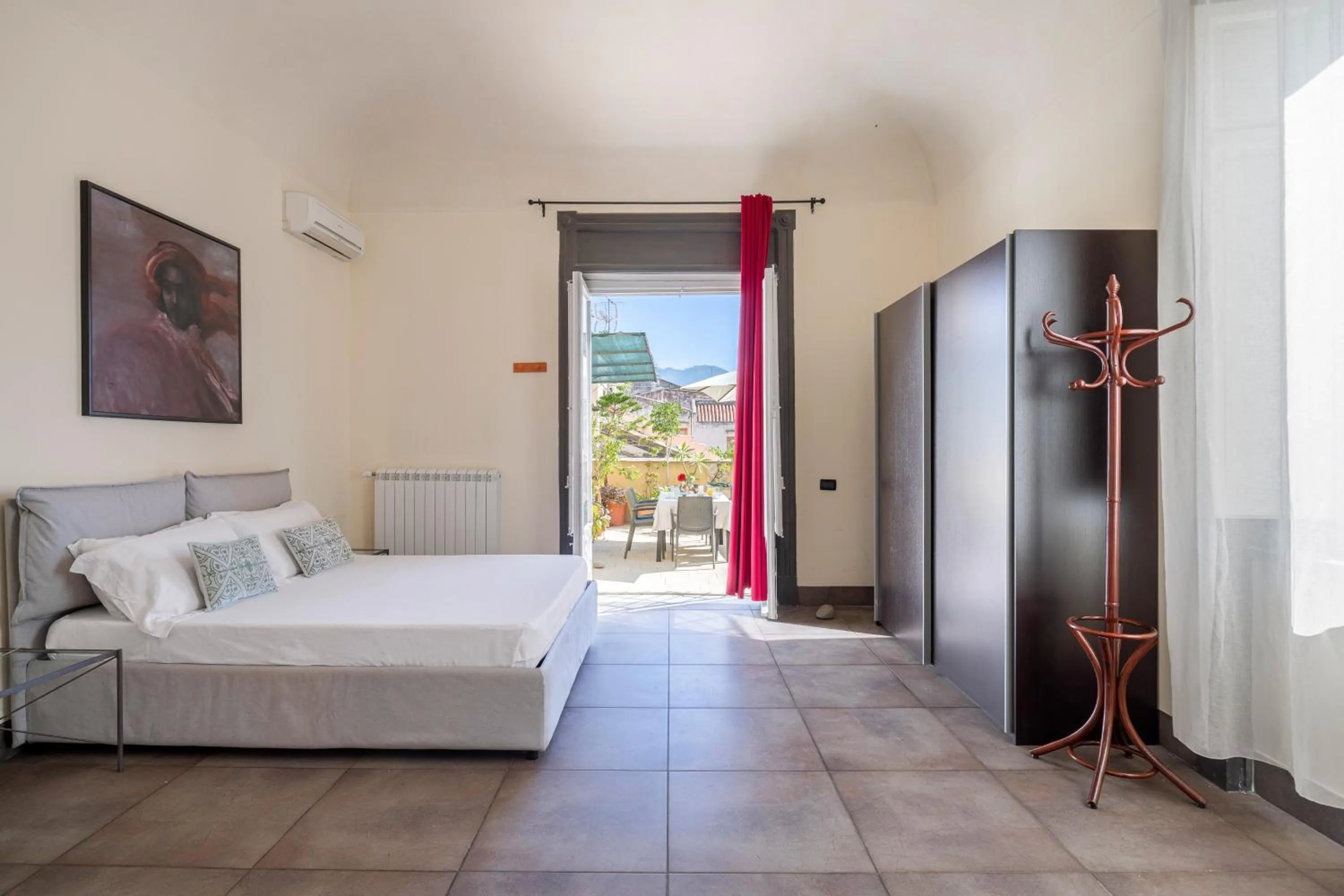 Balcony/Terrace, Bed in B&B Sant'Agostino