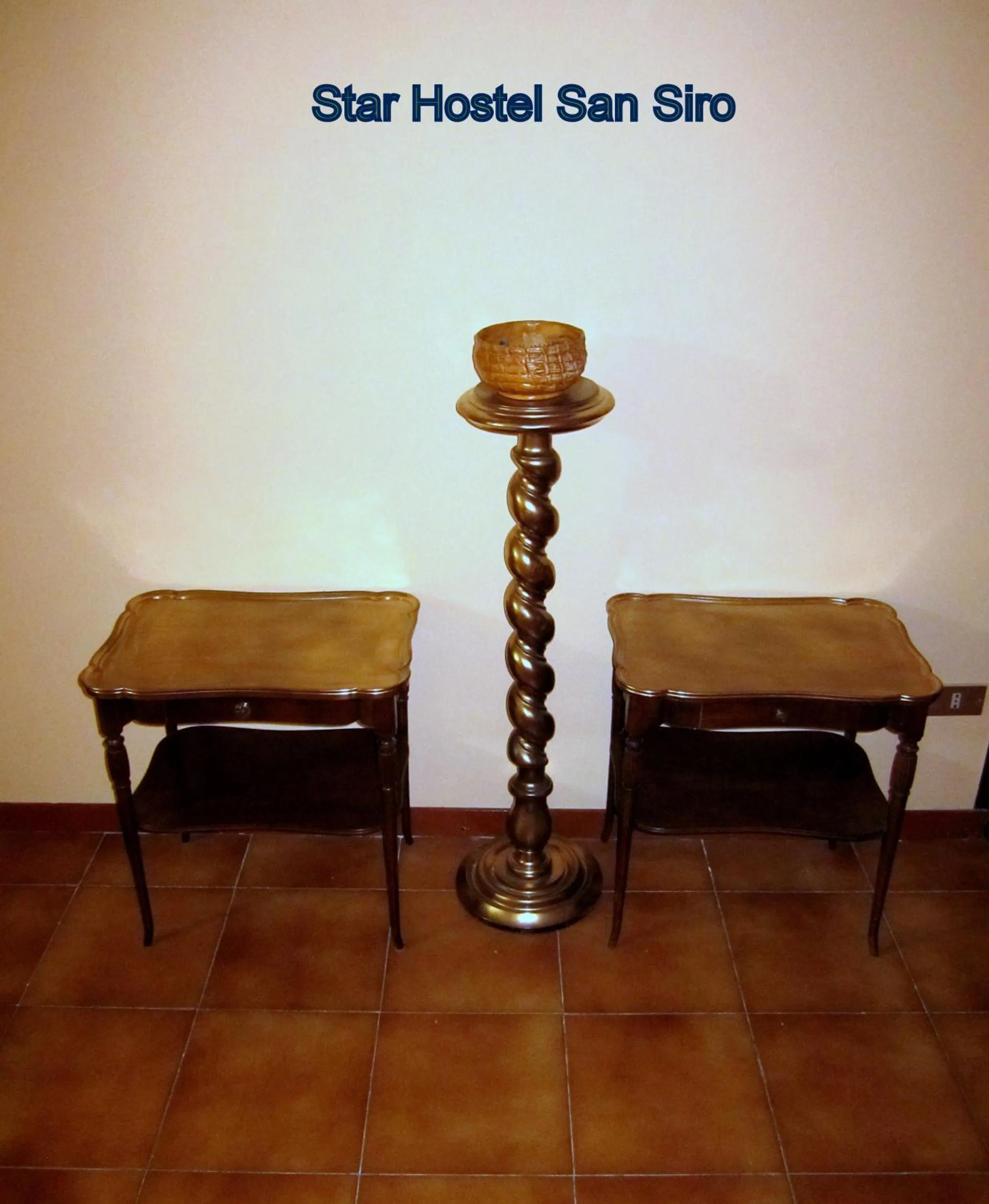 Decorative detail in Star Hostel San Siro Fiera