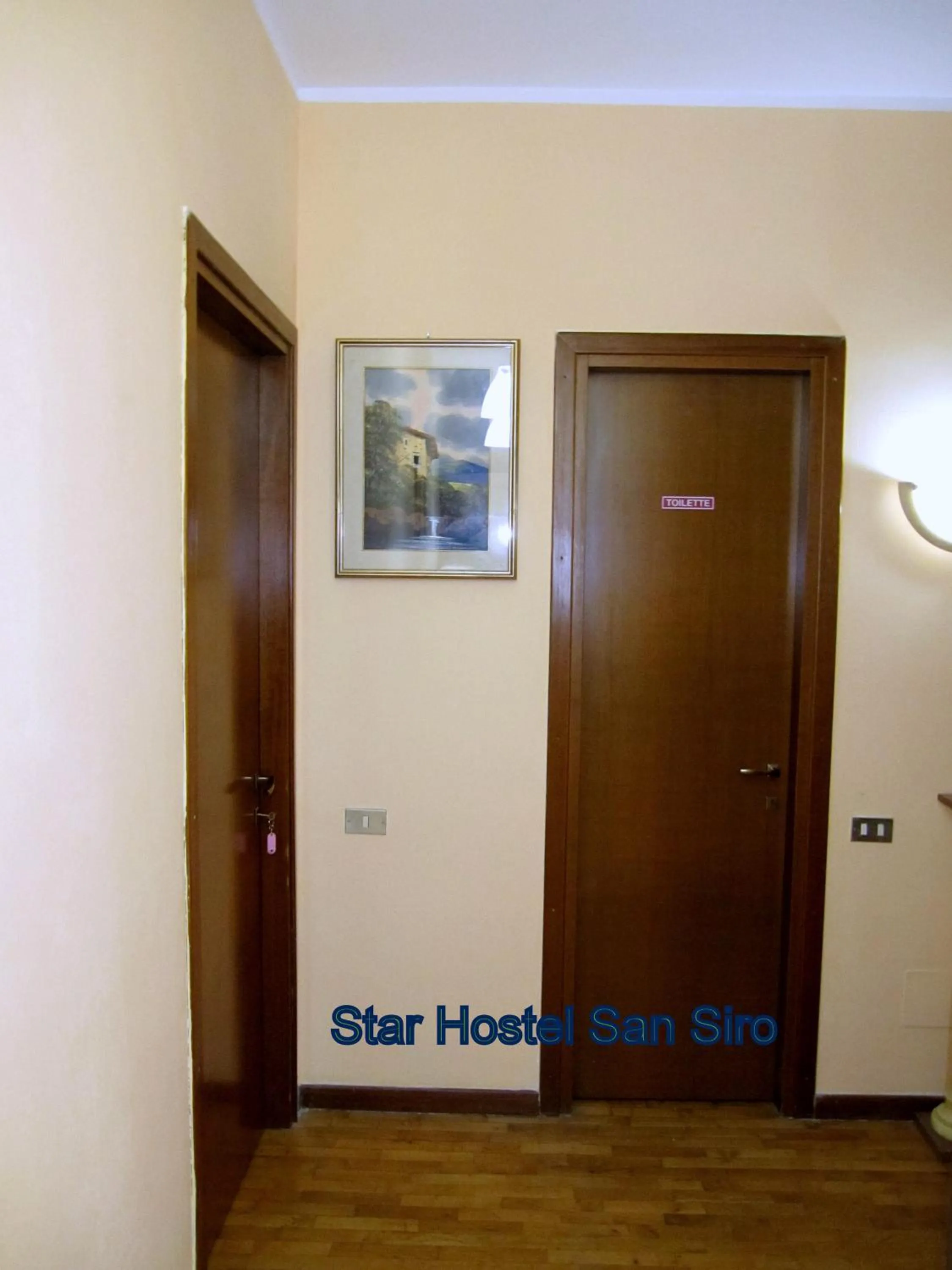 Decorative detail in Star Hostel San Siro Fiera
