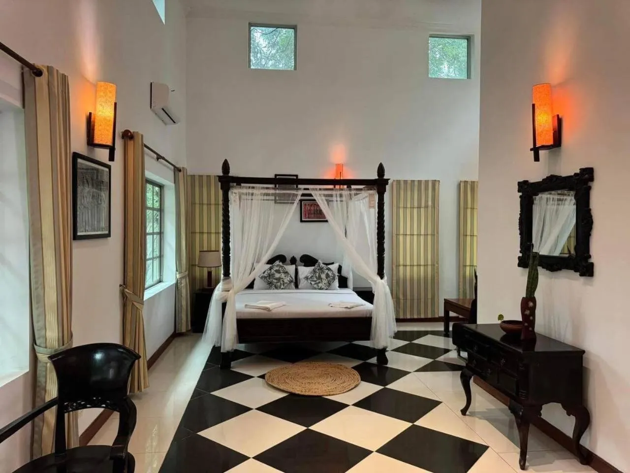 Bed in Kirirom Hillside Resort