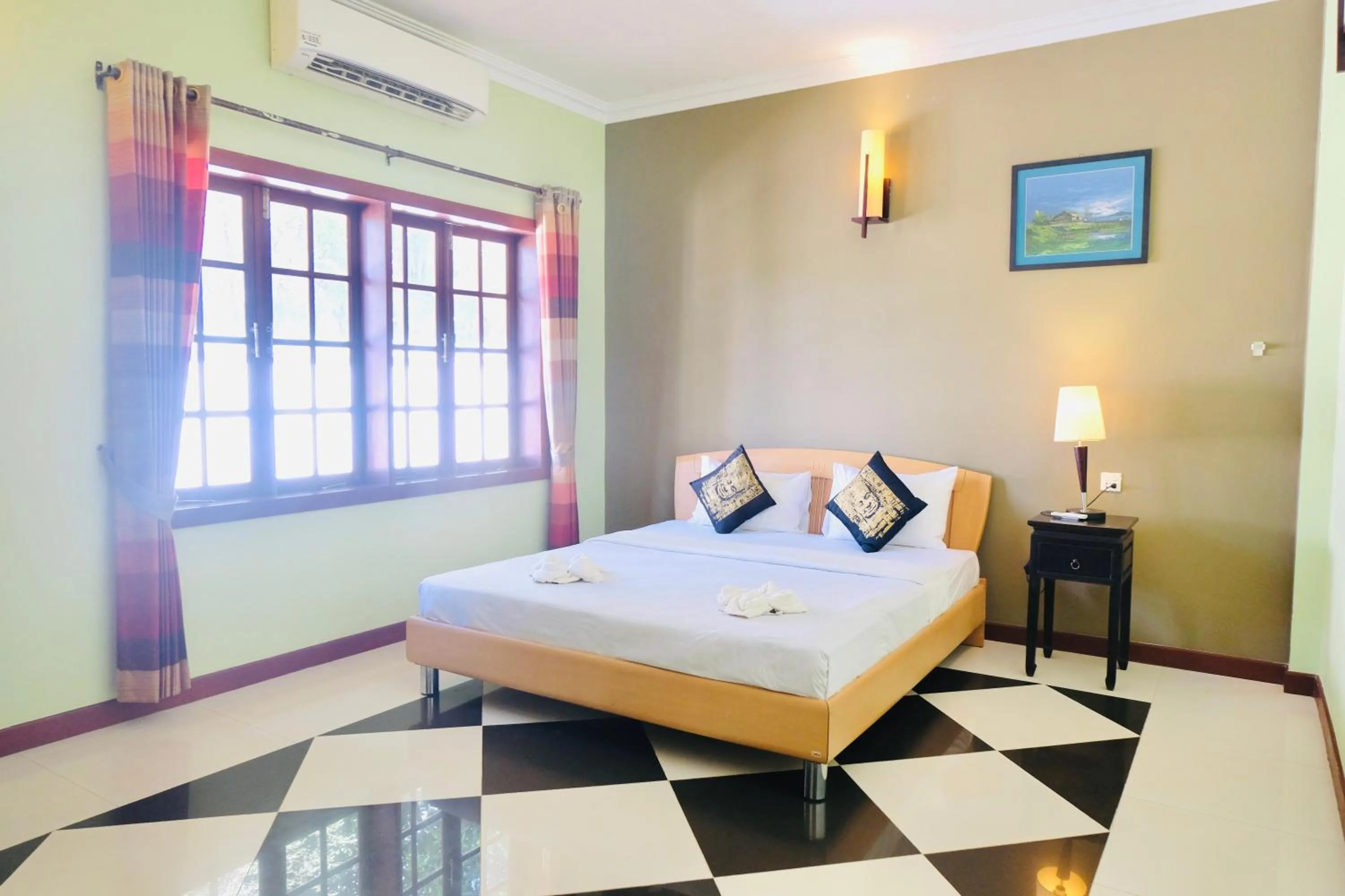 Bed in Kirirom Hillside Resort