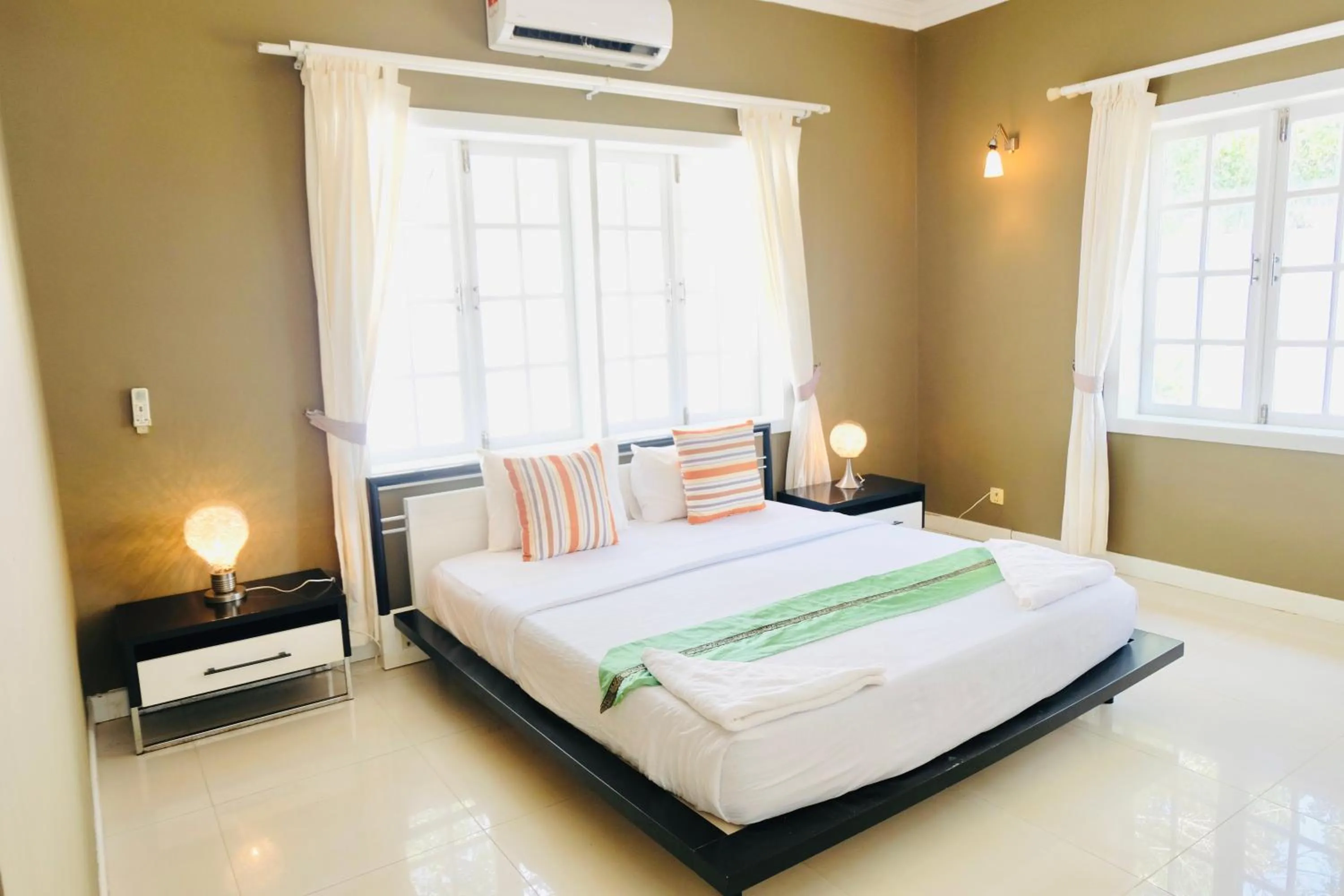 Bed in Kirirom Hillside Resort