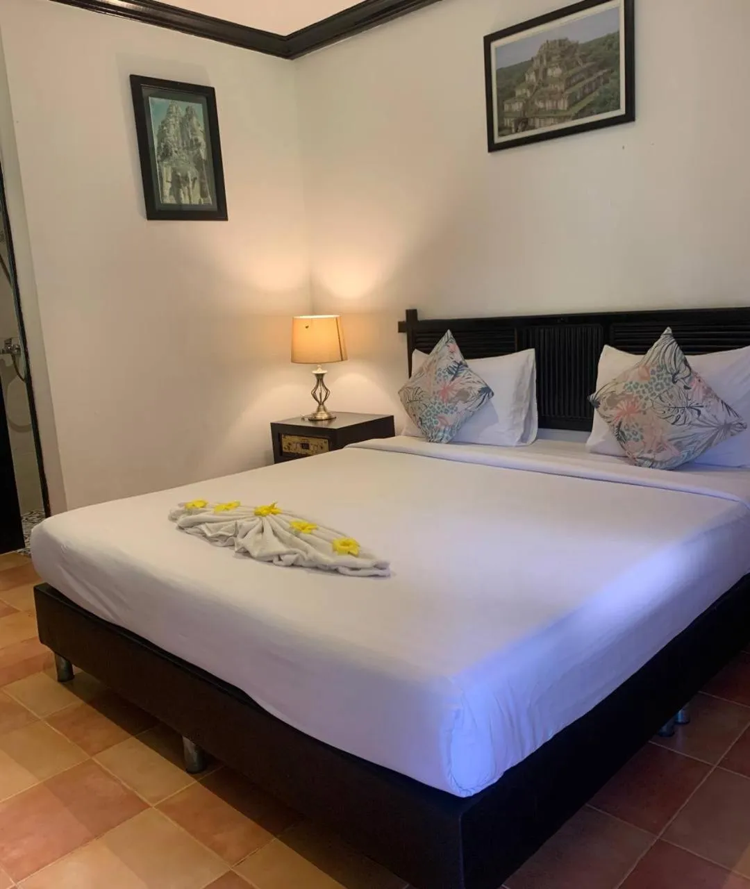 Bed in Kirirom Hillside Resort