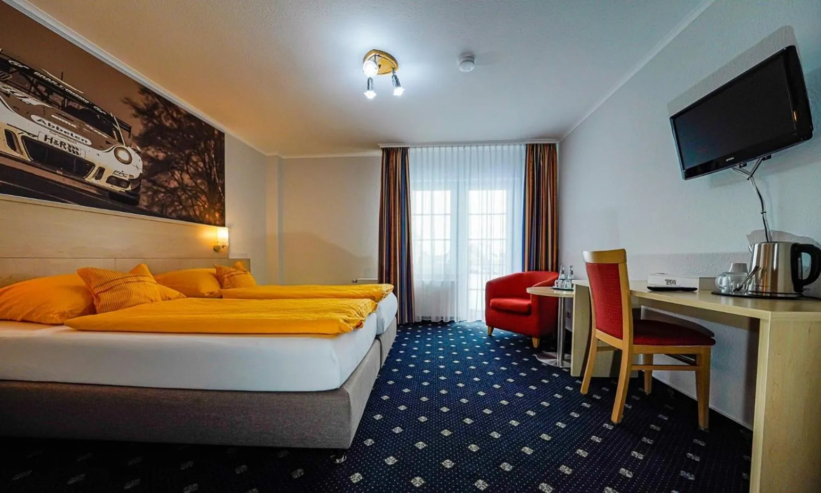Photo of the whole room, Bed in Gästehaus Fuchshof