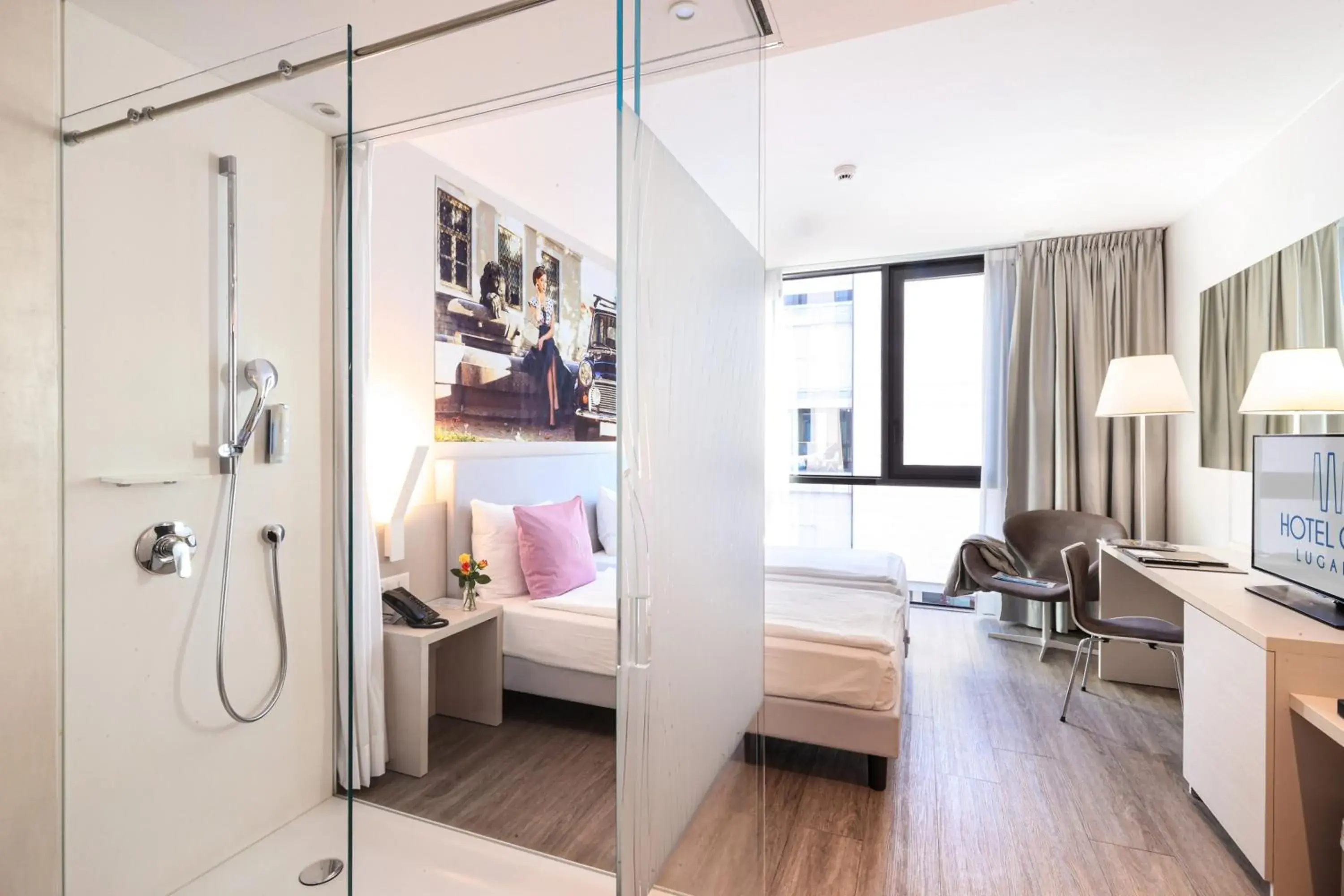 Style Double Room in Hotel City Lugano Style Double Room in Hotel City Lugano