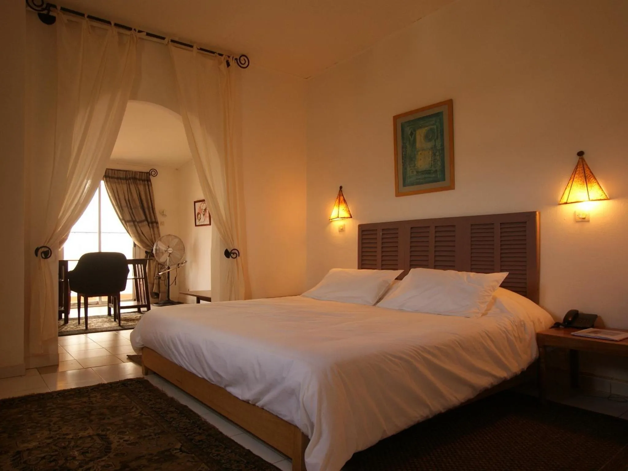 Bed in Hôtel La Résidence