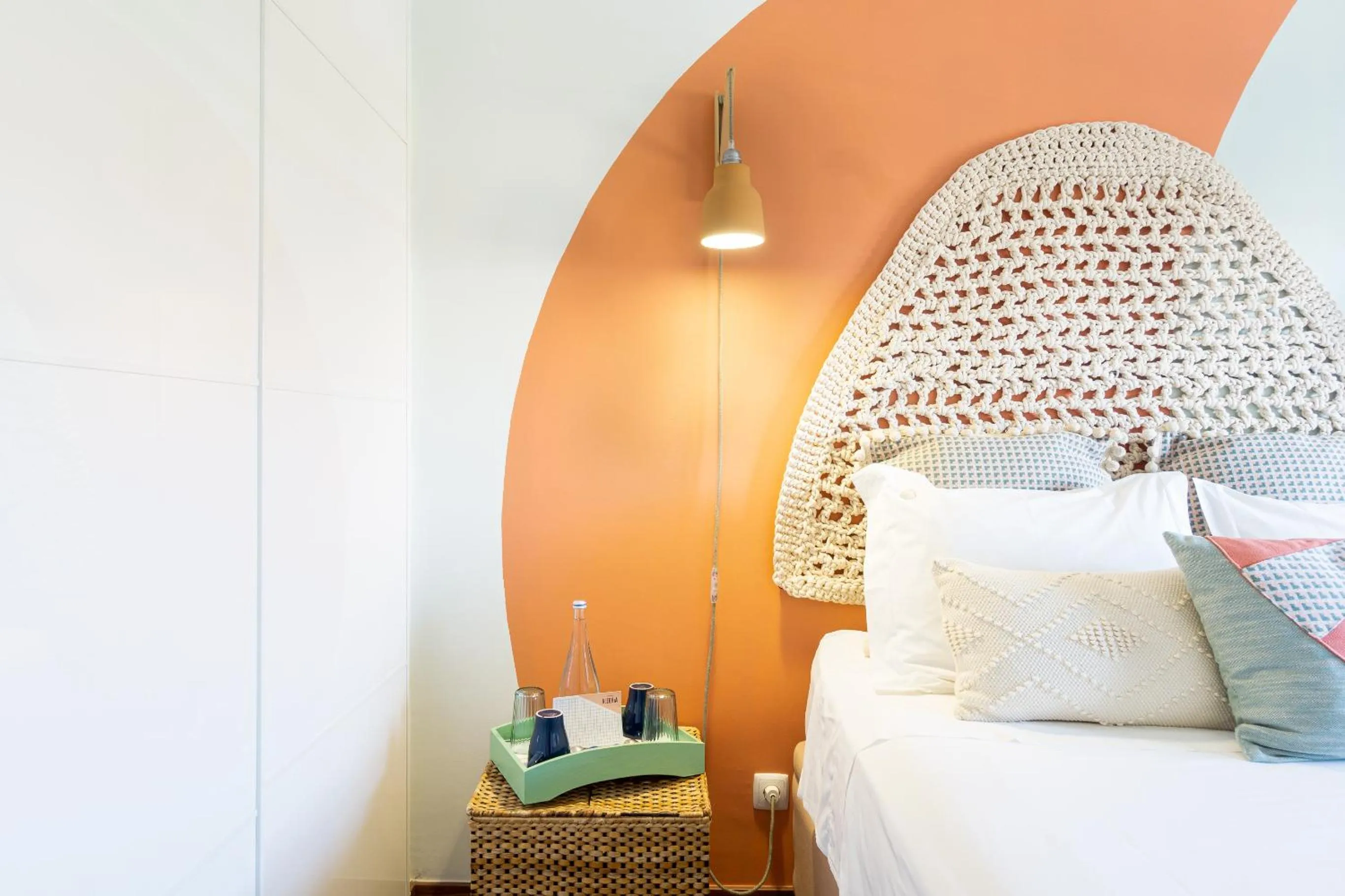 Decorative detail, Bed in Casas da Formosa - Downtown Alegria B&B