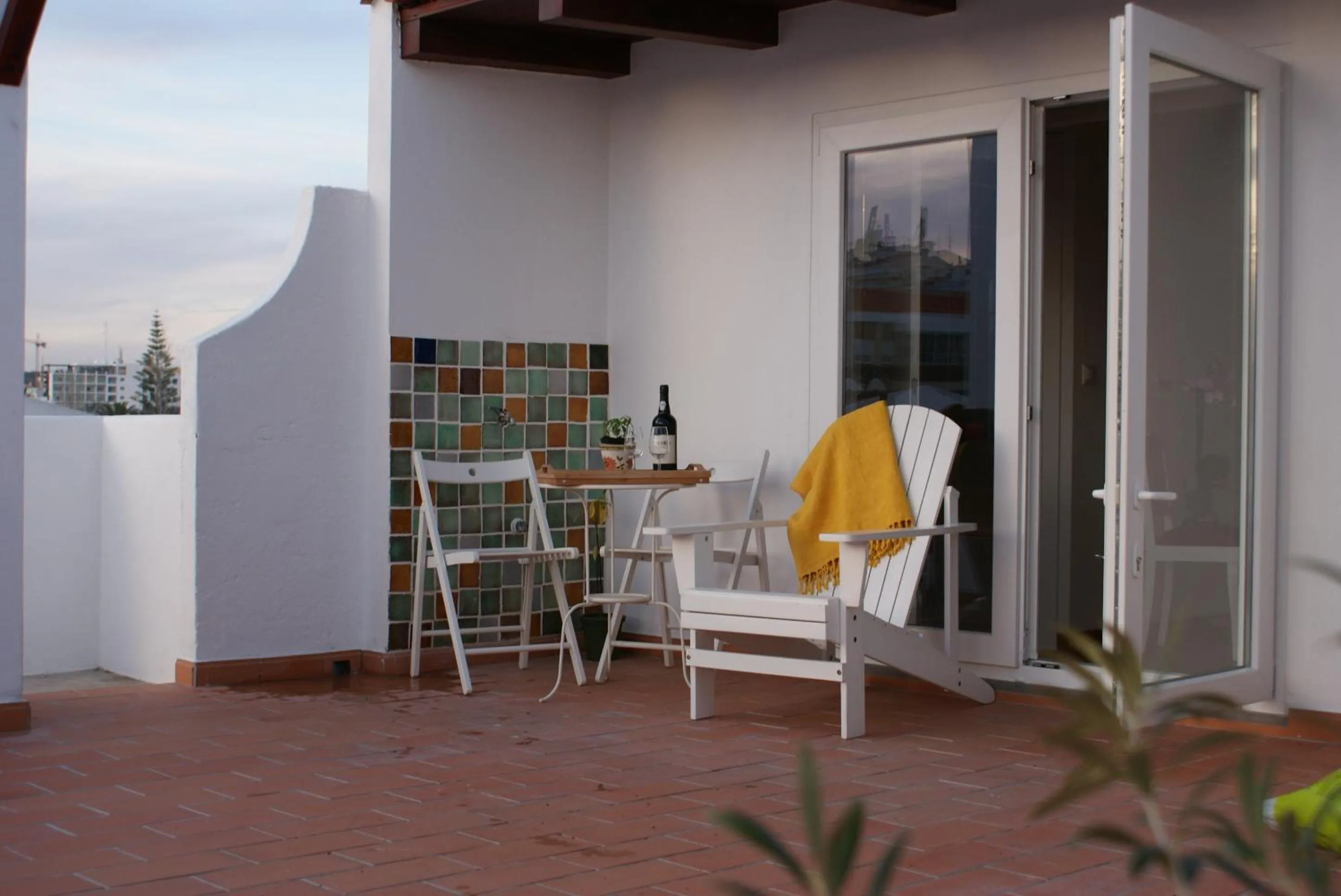 Balcony/Terrace in Casas da Formosa - Downtown Alegria B&B