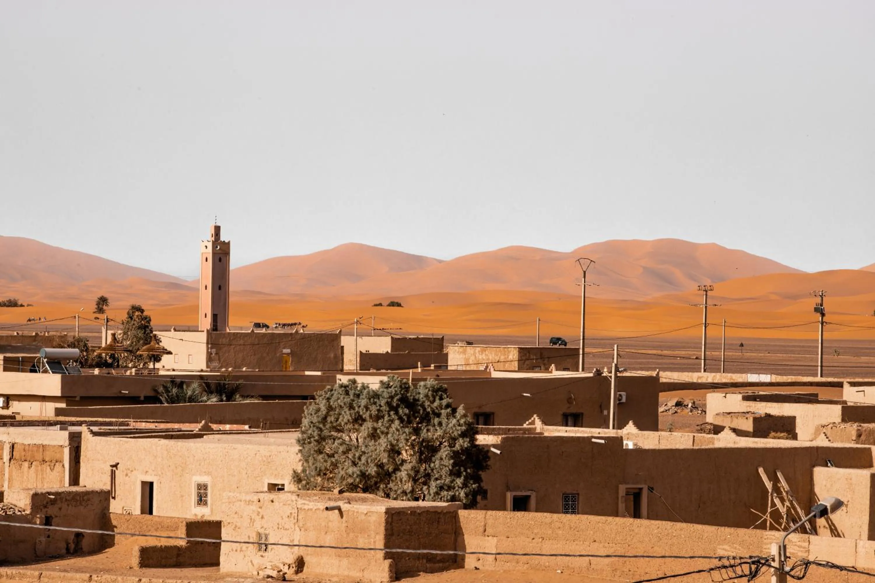 Natural landscape in Riad Merzouga Dunes