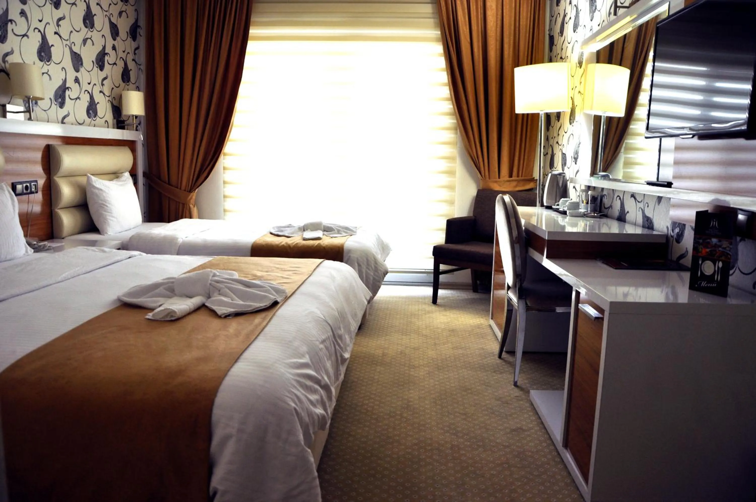 Decorative detail, Bed in The Ancient Mesopotamia Hotel