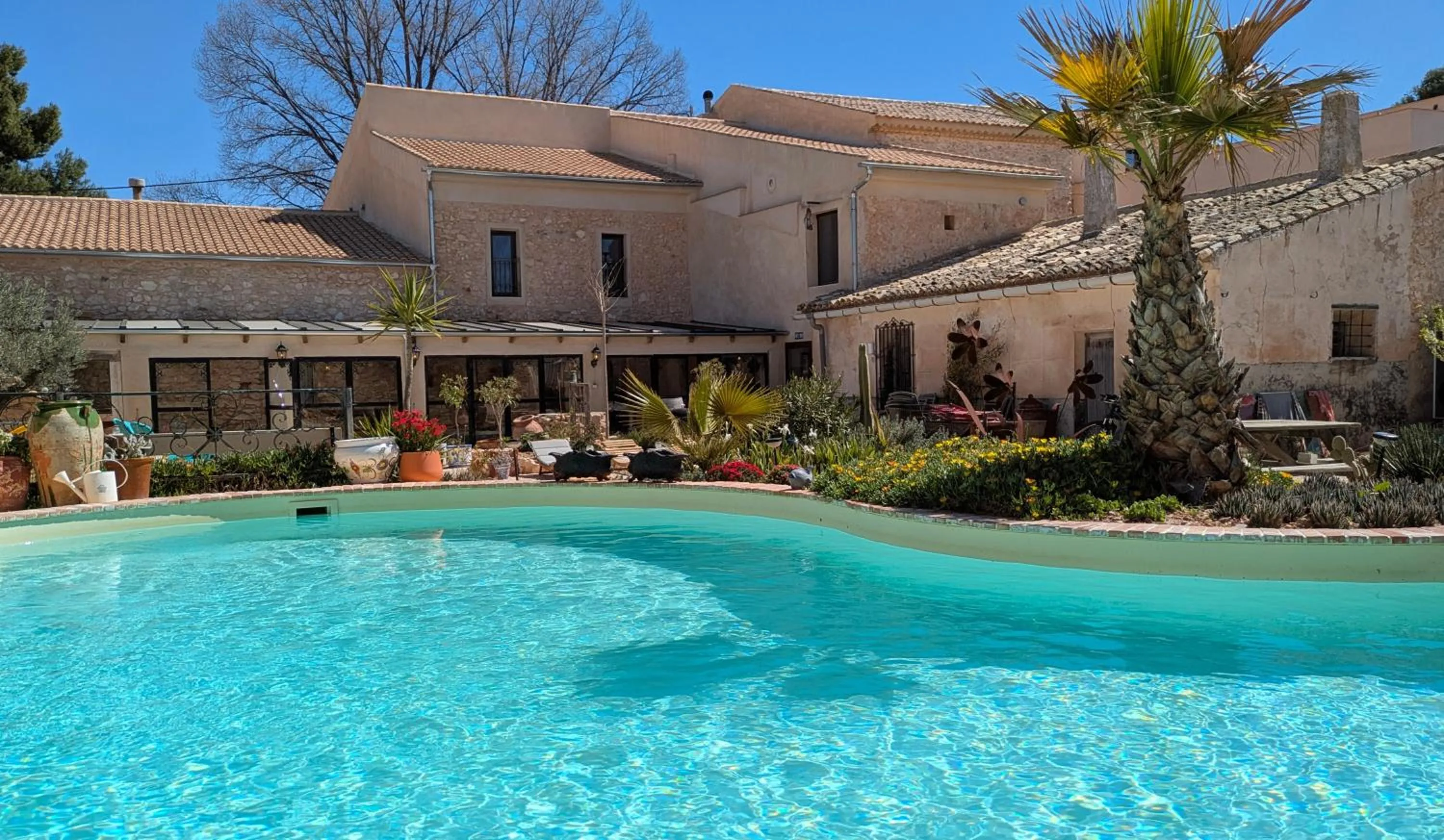 Pool view in Casa Rodriguillo