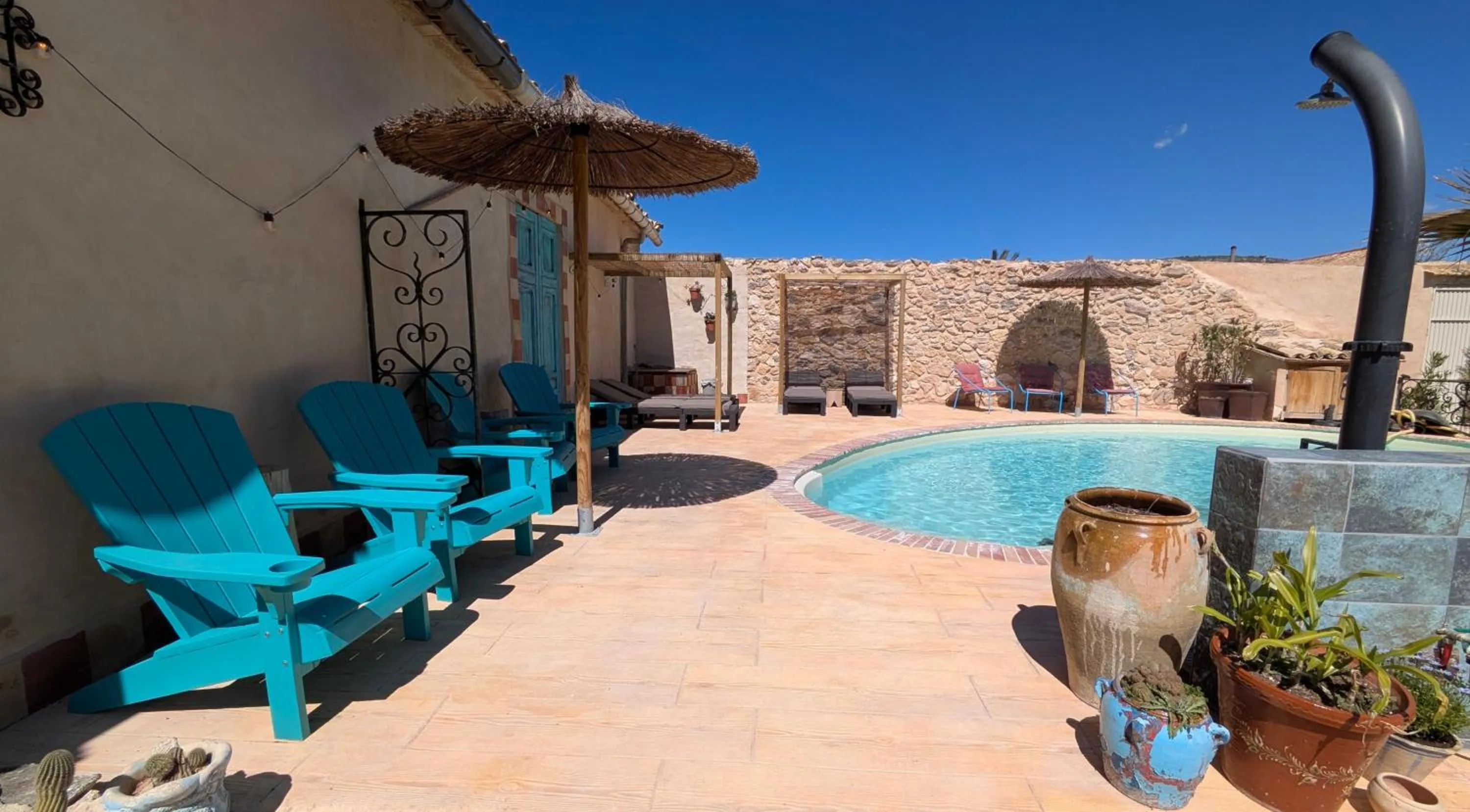 Pool view in Casa Rodriguillo