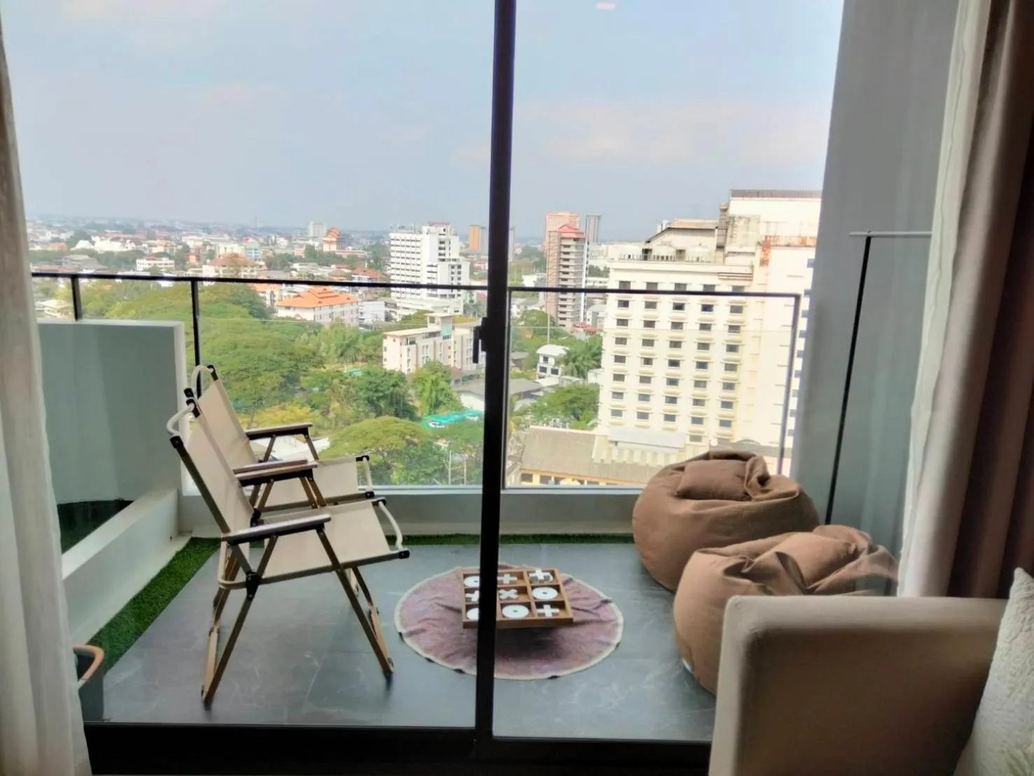 Balcony/Terrace in Astra Sky River Chiang Mai