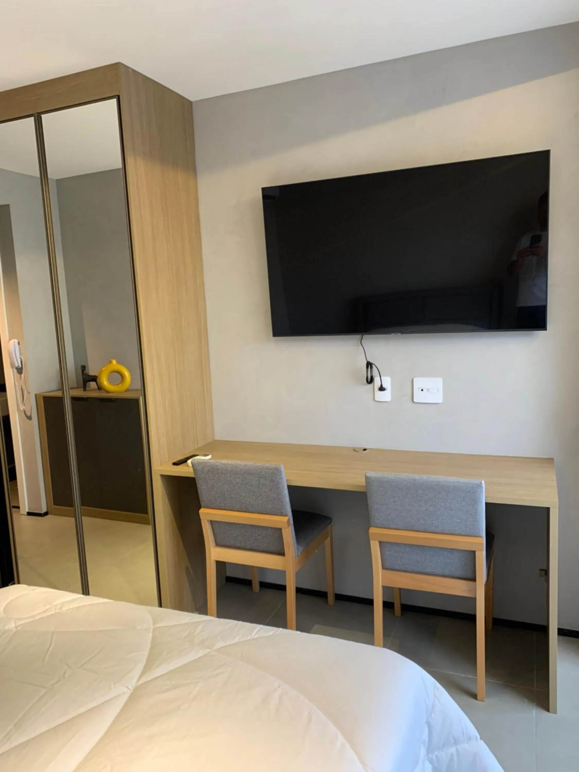 Bedroom, Bed in Studio ao lado do Shopping Ibirapuera