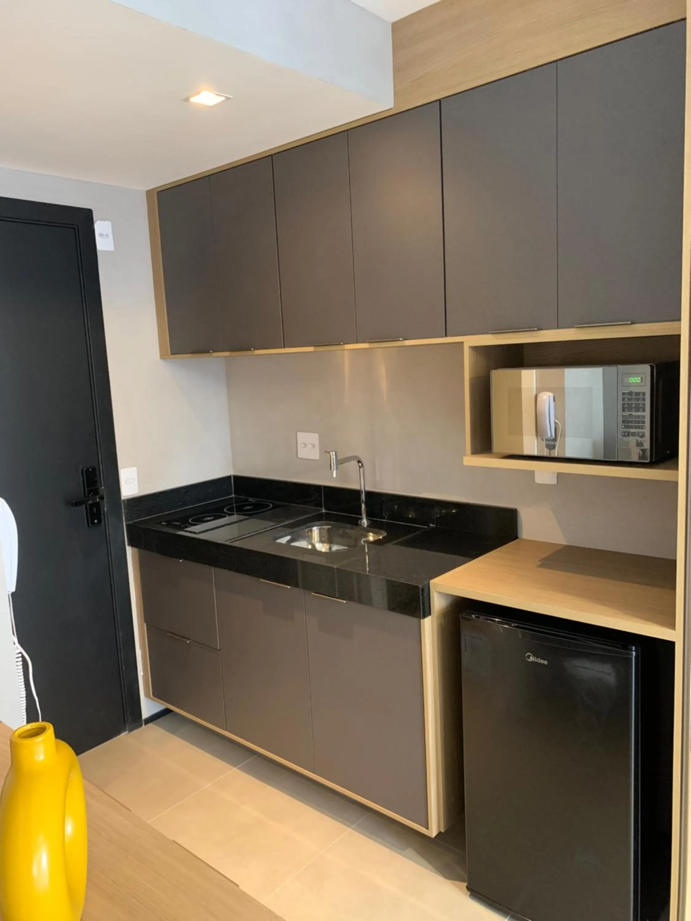 Kitchen or kitchenette in Studio ao lado do Shopping Ibirapuera
