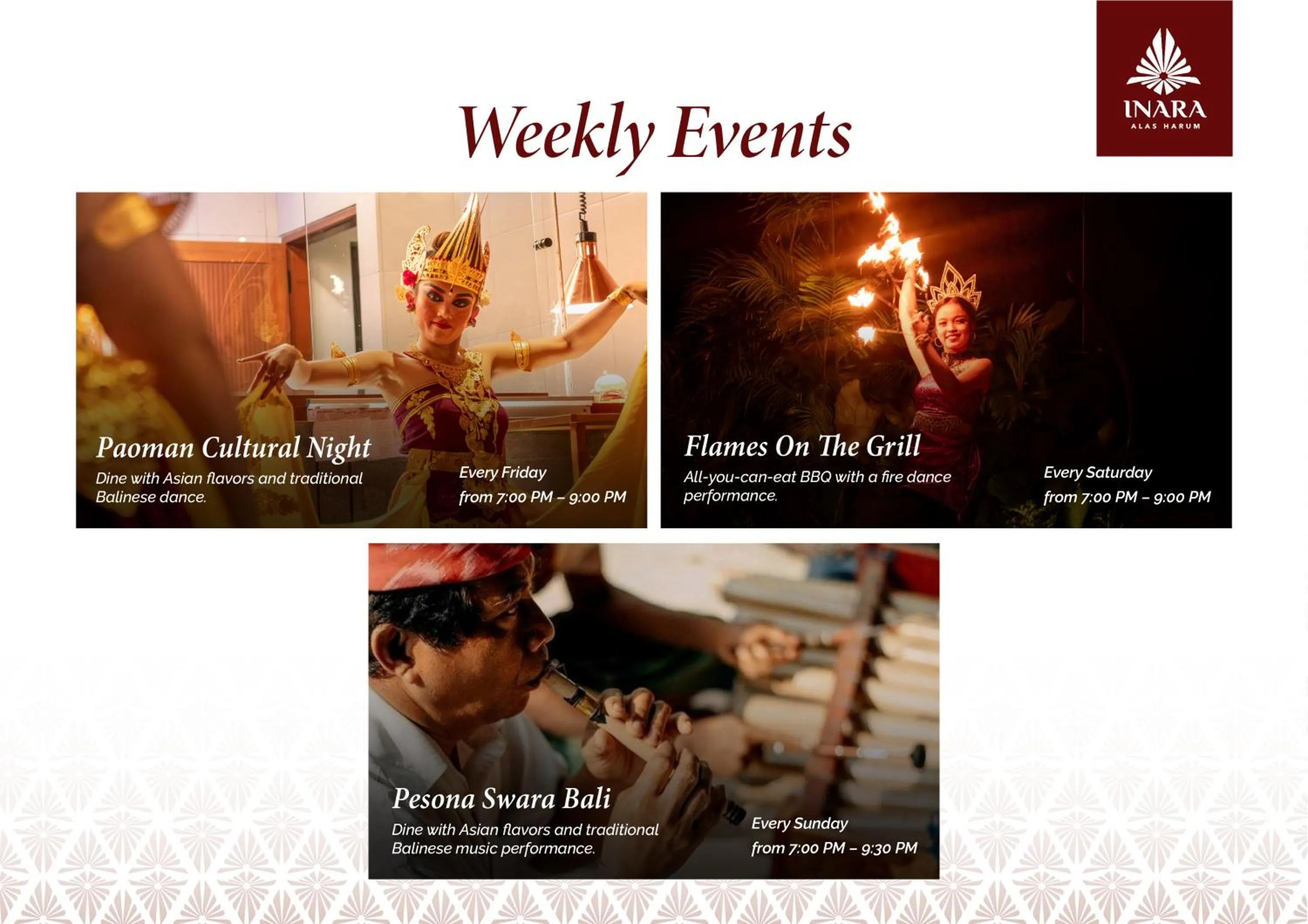 Entertainment in Inara Alas Harum