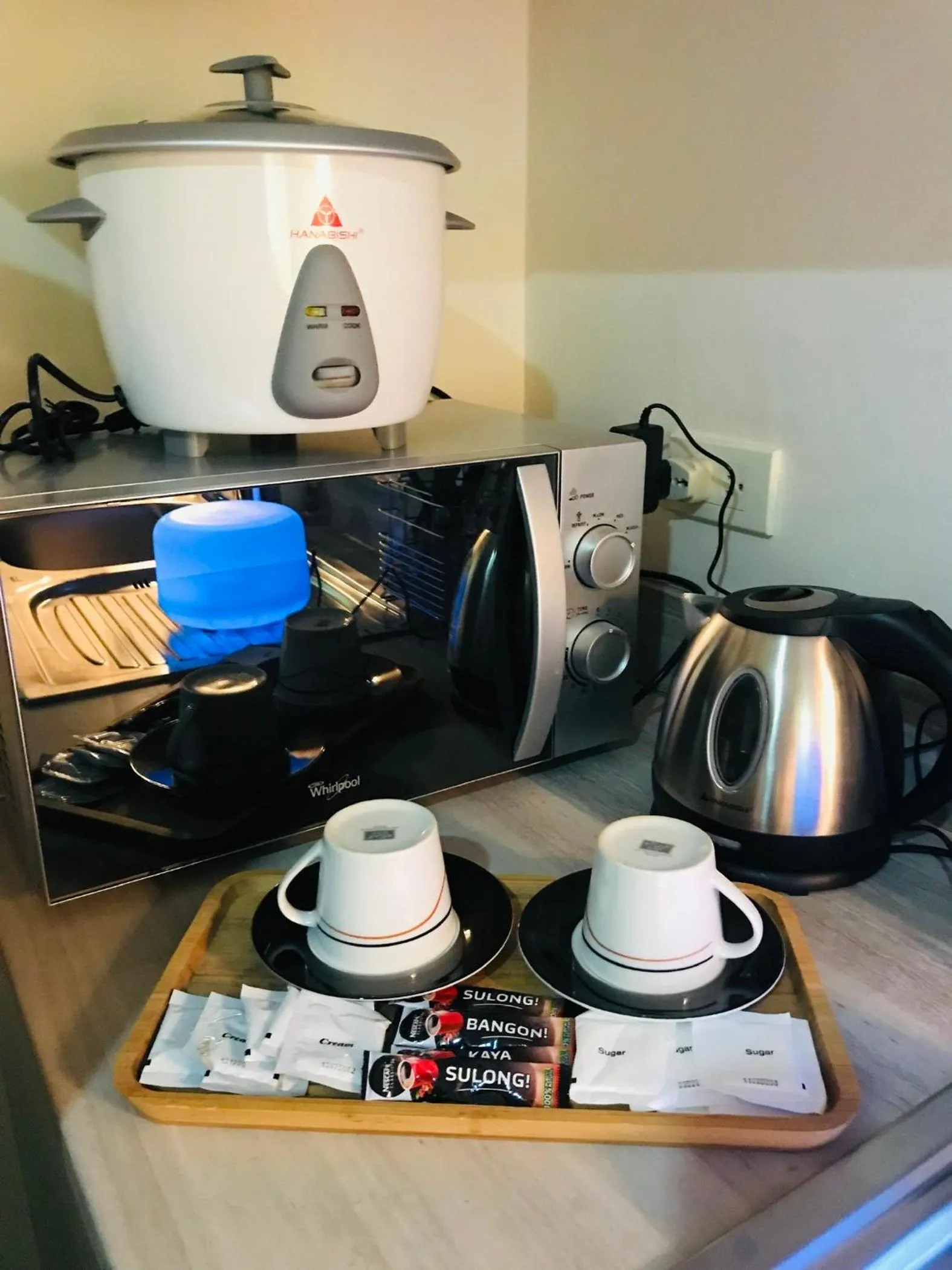 Coffee/tea facilities in One Bedroom with Netflix at Legaspi Village Makati