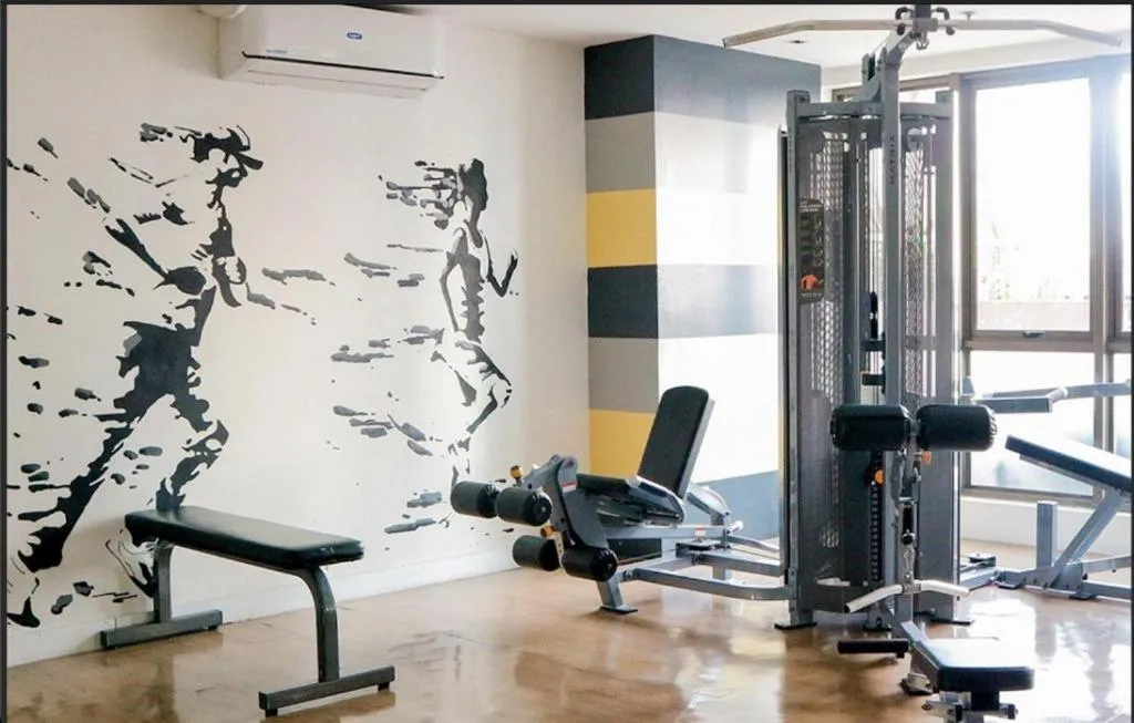 Fitness centre/facilities in One Bedroom with Netflix at Legaspi Village Makati