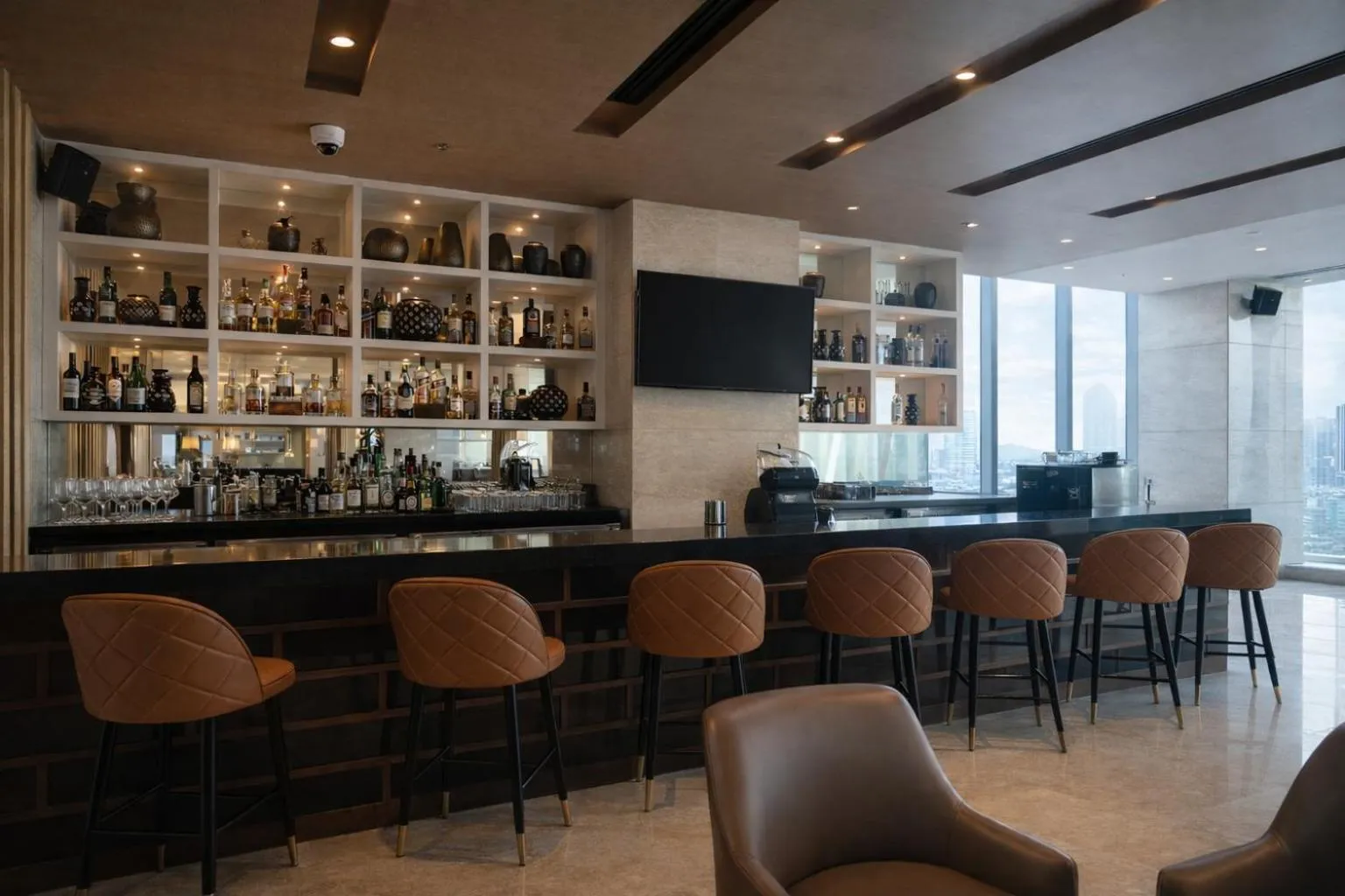 Lounge or bar in Fairfield by Marriott Agra