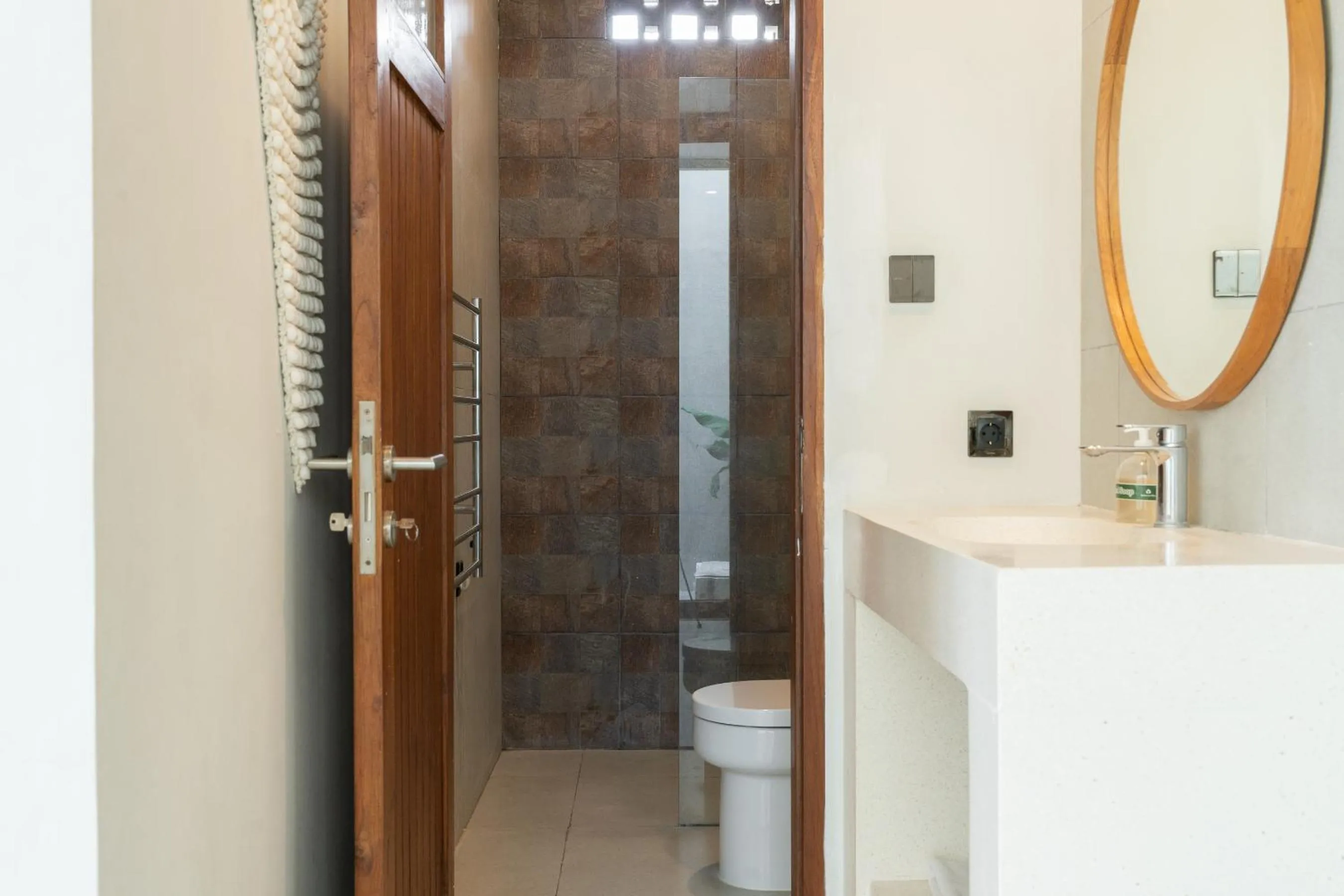 Shower in Kammara villa