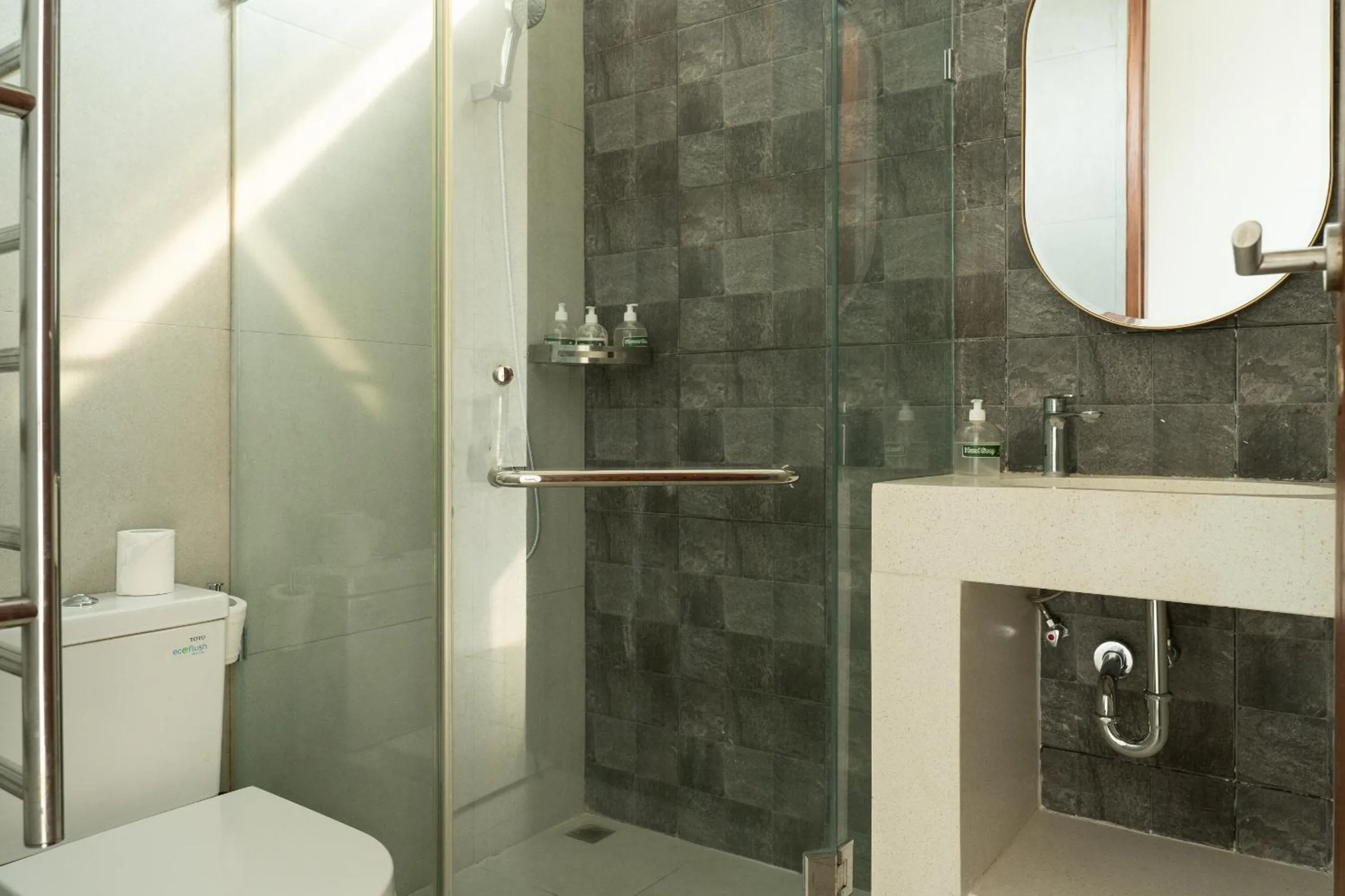 Shower in Kammara villa
