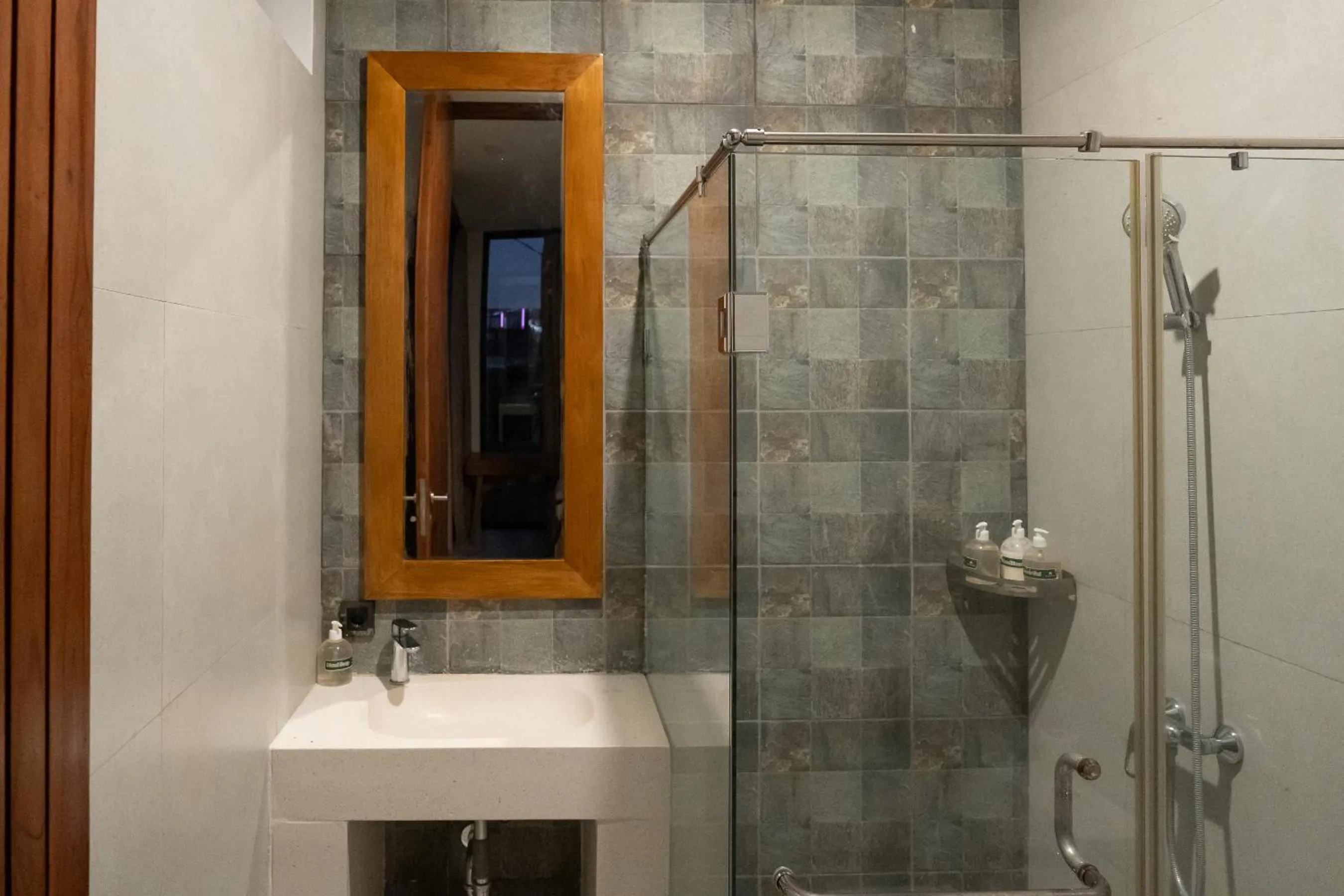 Shower in Kammara villa