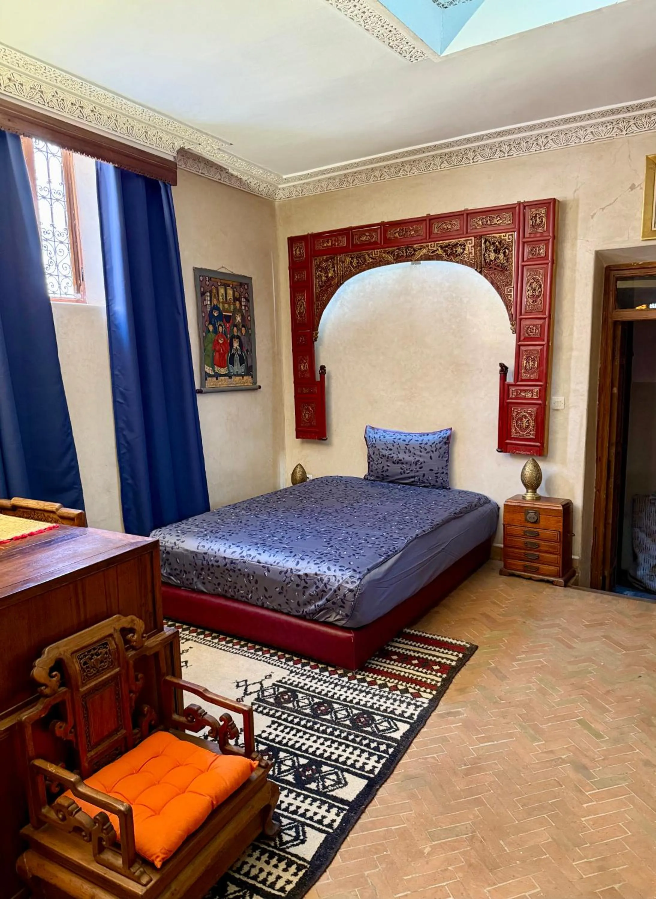 Bed in Riad Dombaraka