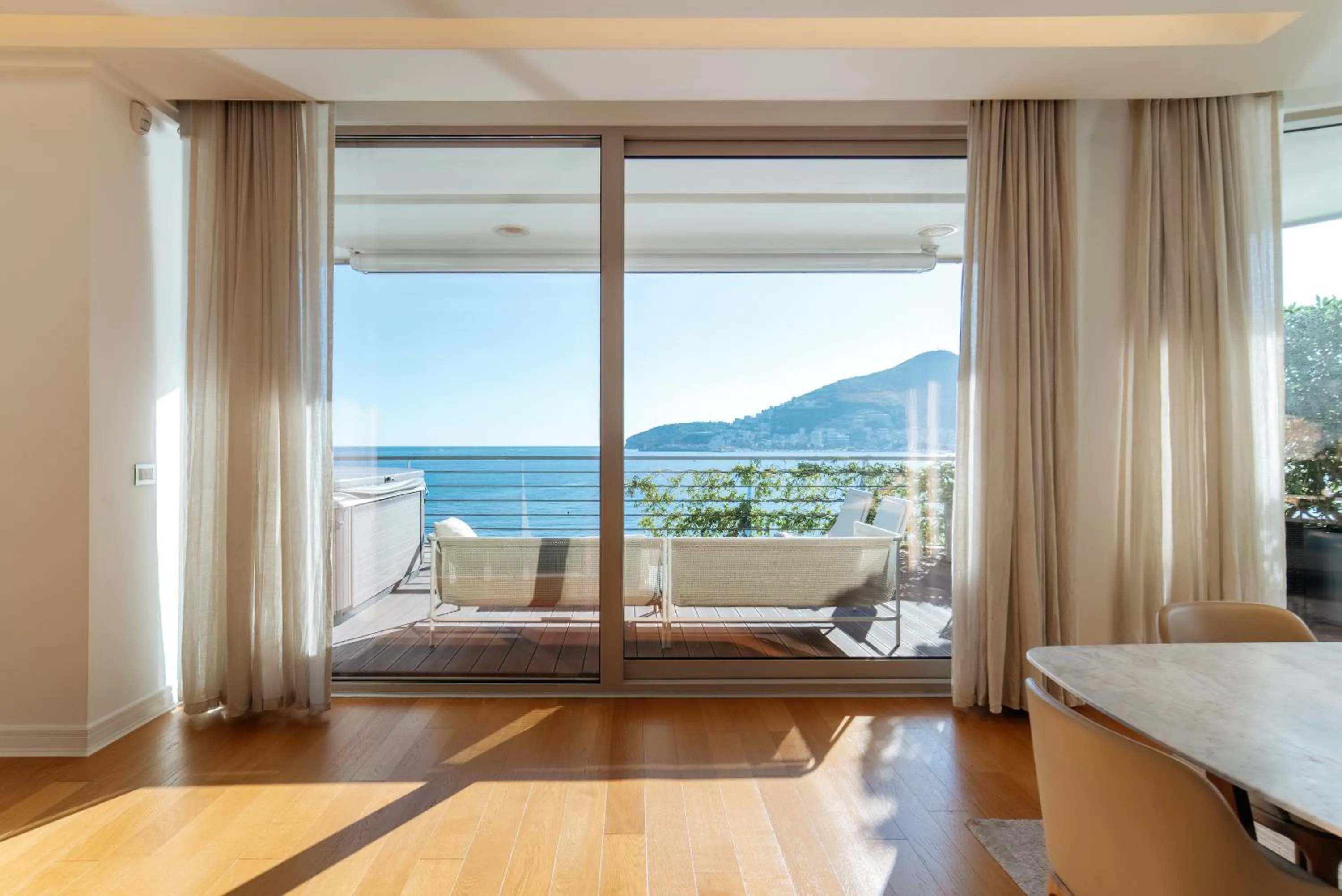 Natural landscape, Bed in Luxury Waterfront Villa at Dukly Gardens