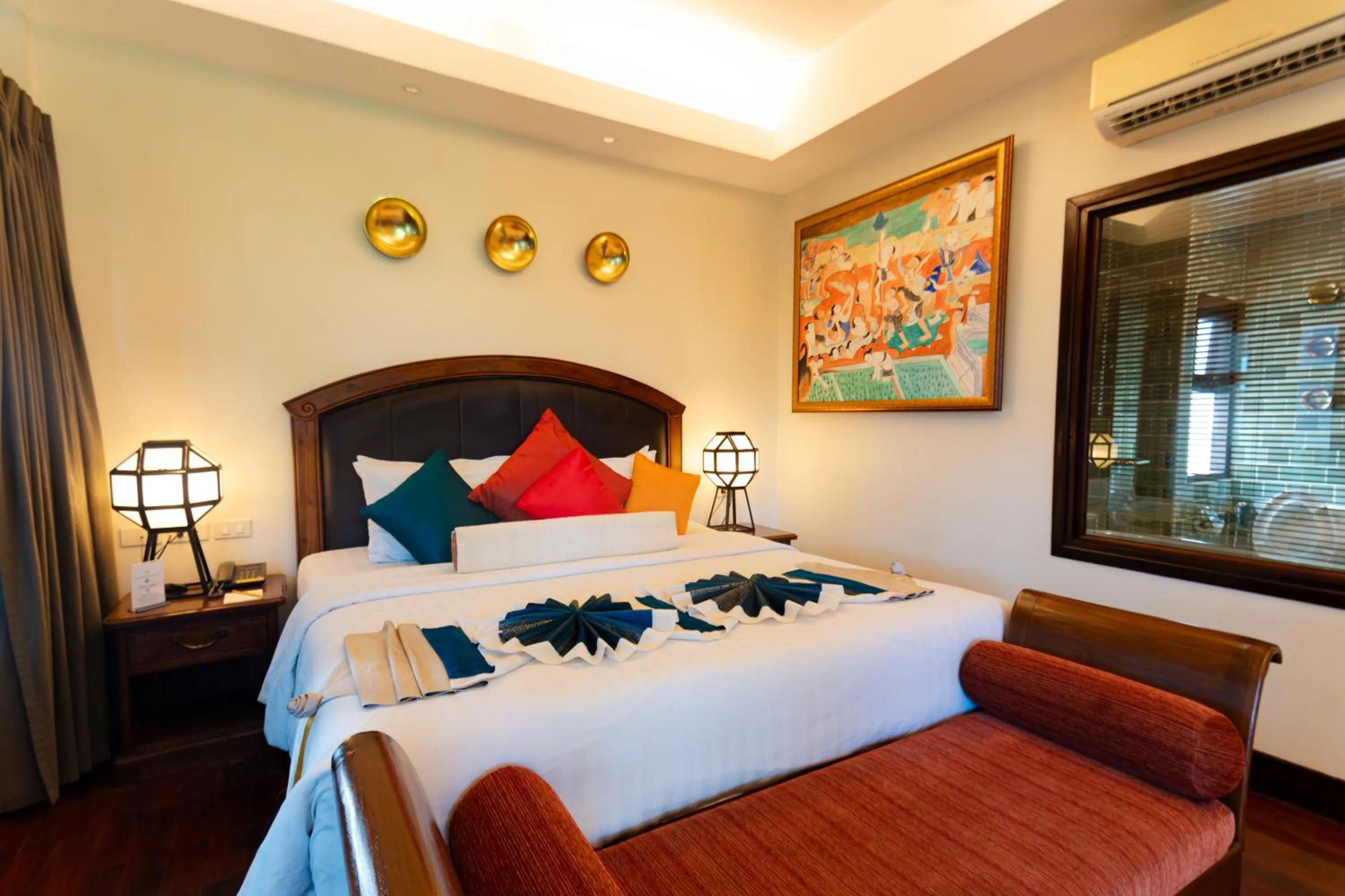 Bed in Viang Thapae Resort