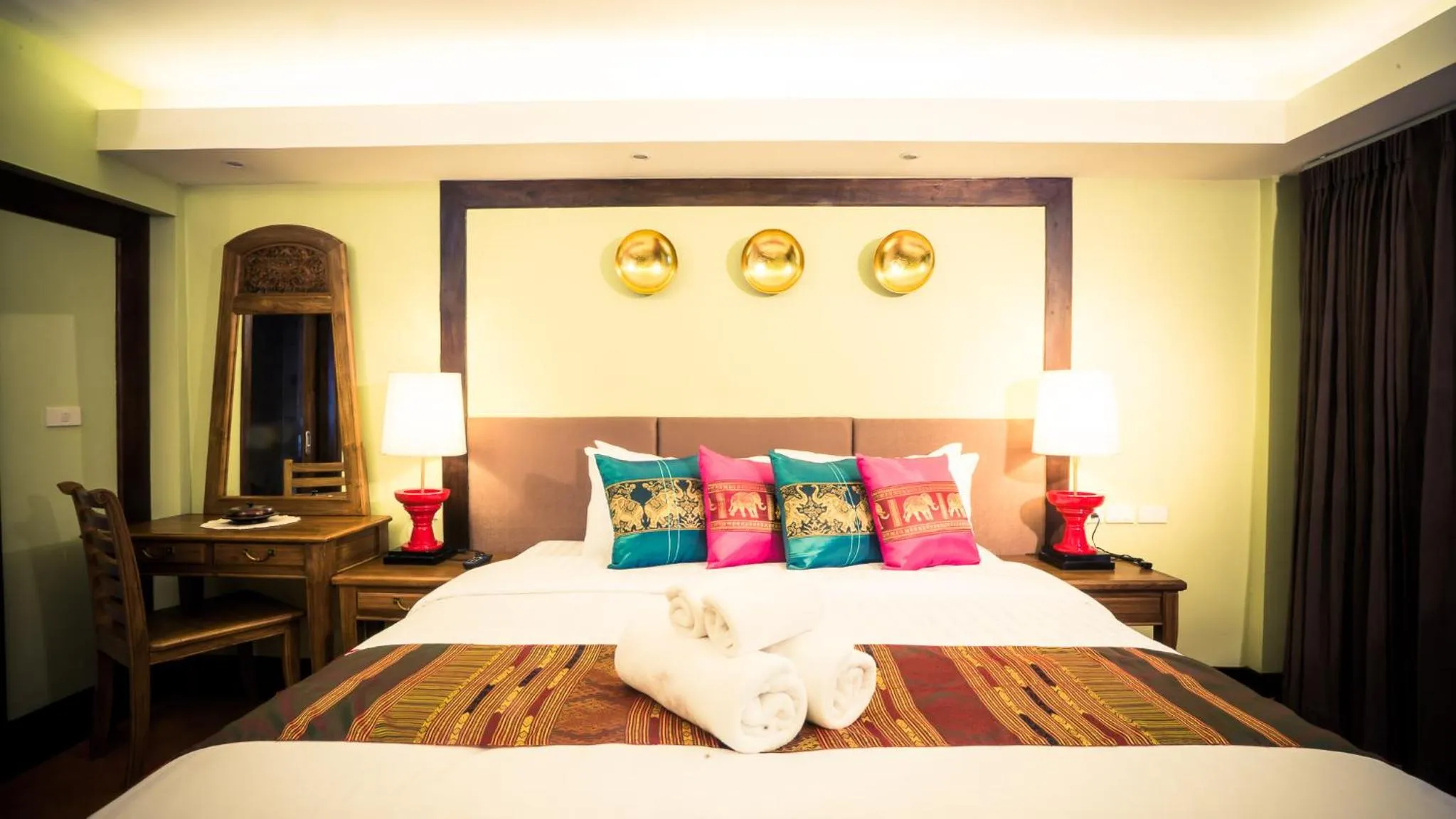 Bed in Viang Thapae Resort