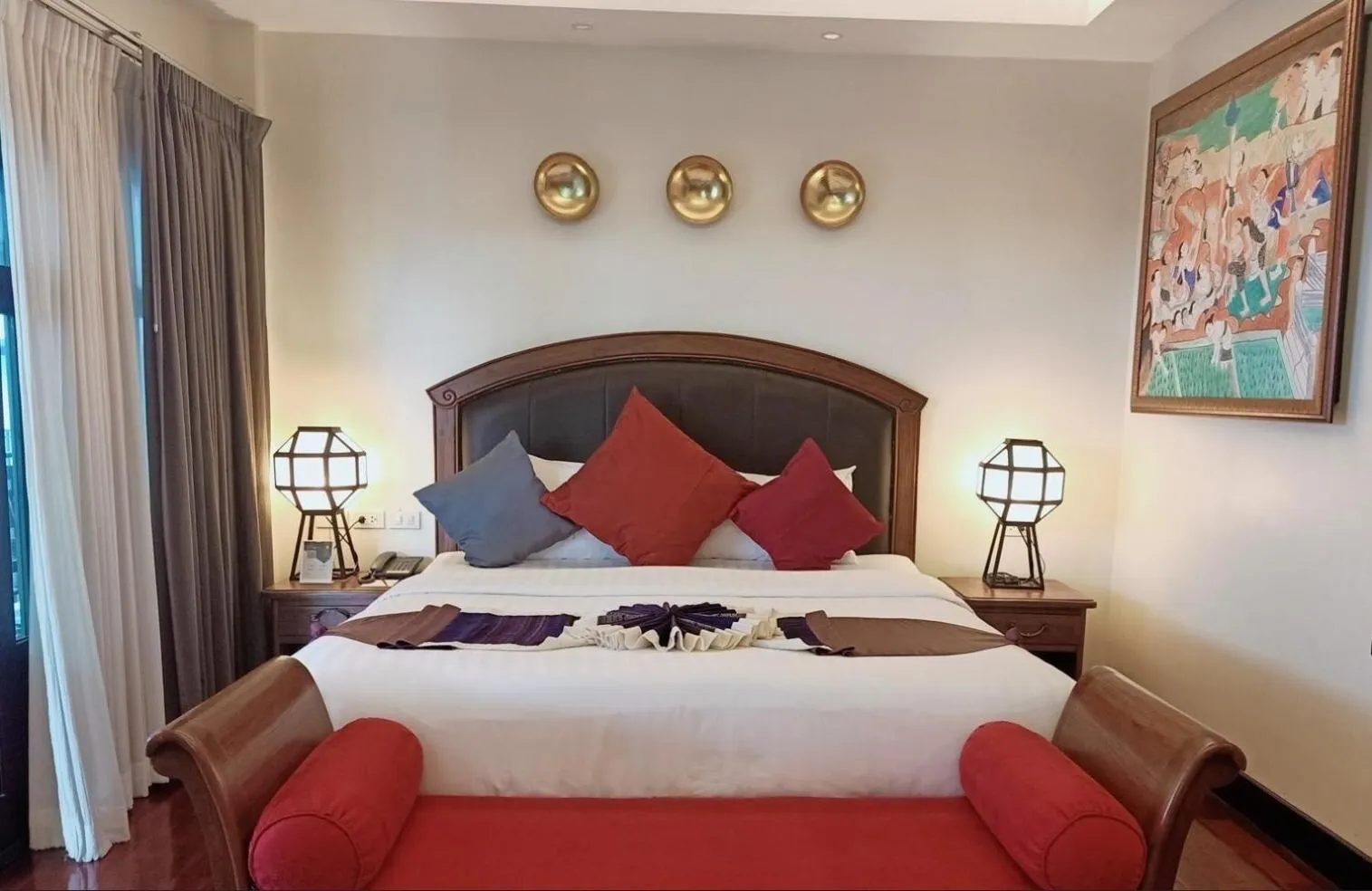 Bed in Viang Thapae Resort