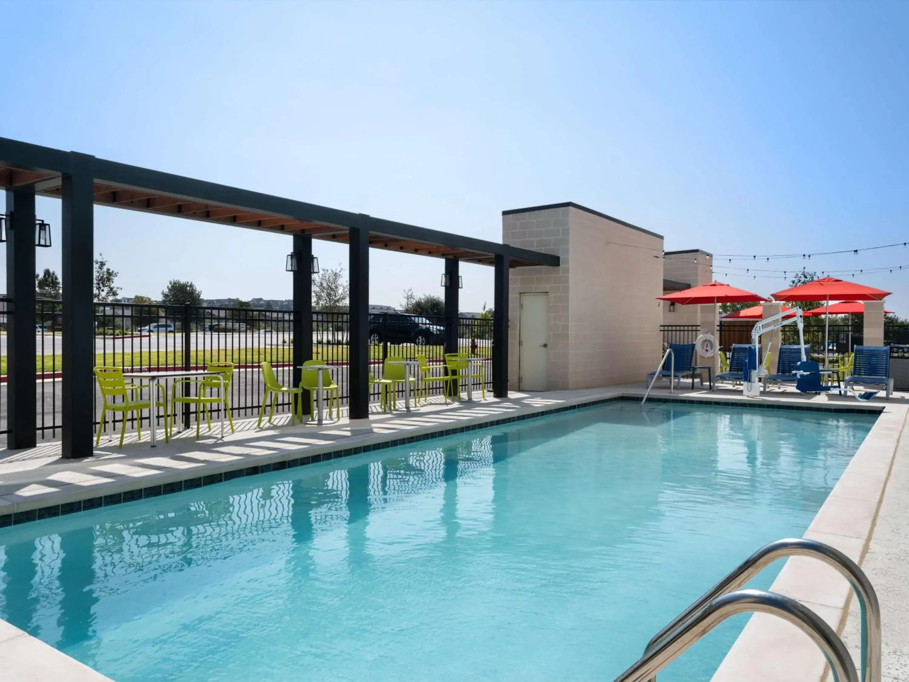 Pool view in Home2 Suites By Hilton Round Rock Medical Center Pool view in Home2 Suites By Hilton Round Rock Medical Center