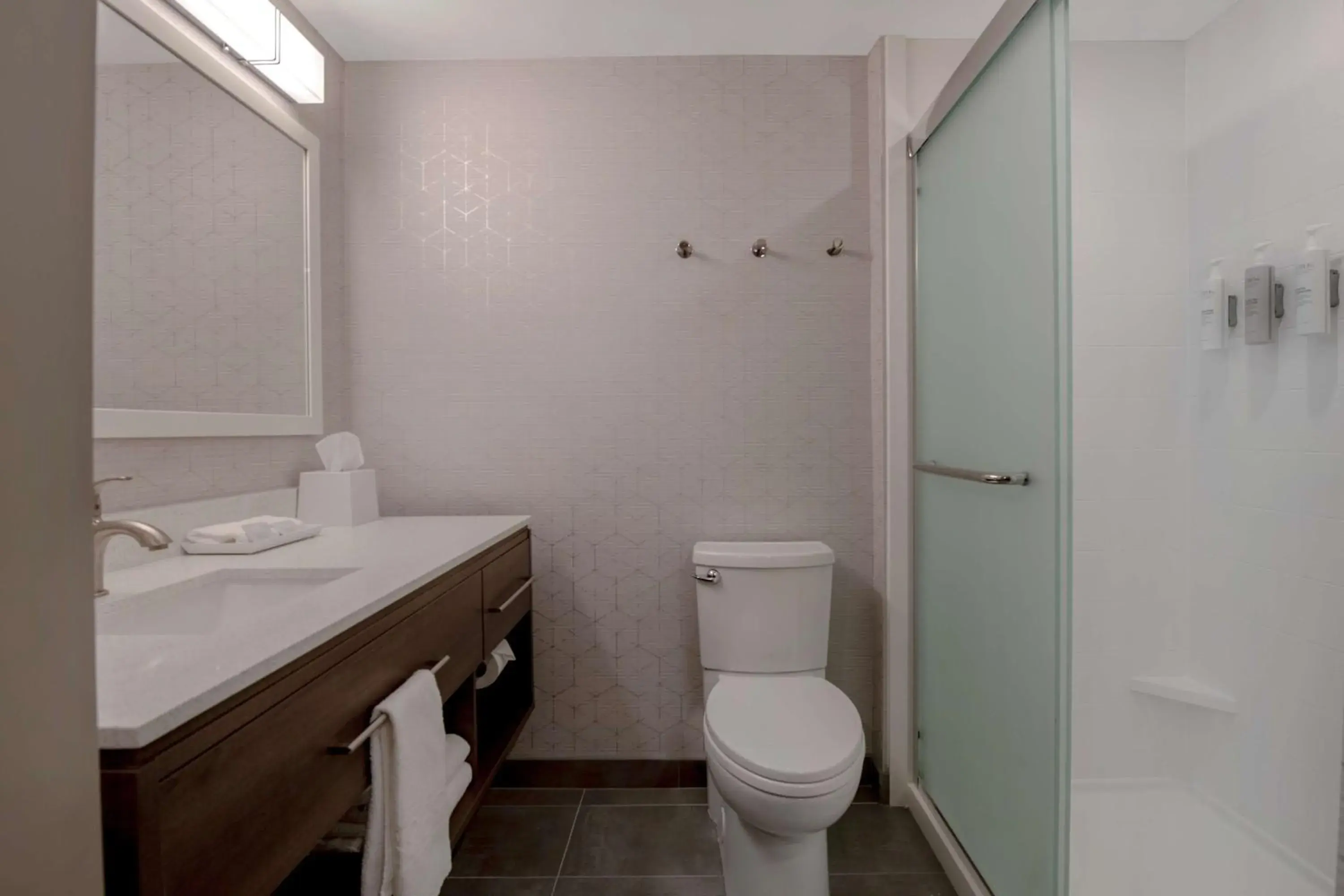 Bathroom in Home2 Suites By Hilton Savannah I95 North Bathroom in Home2 Suites By Hilton Savannah I95 North