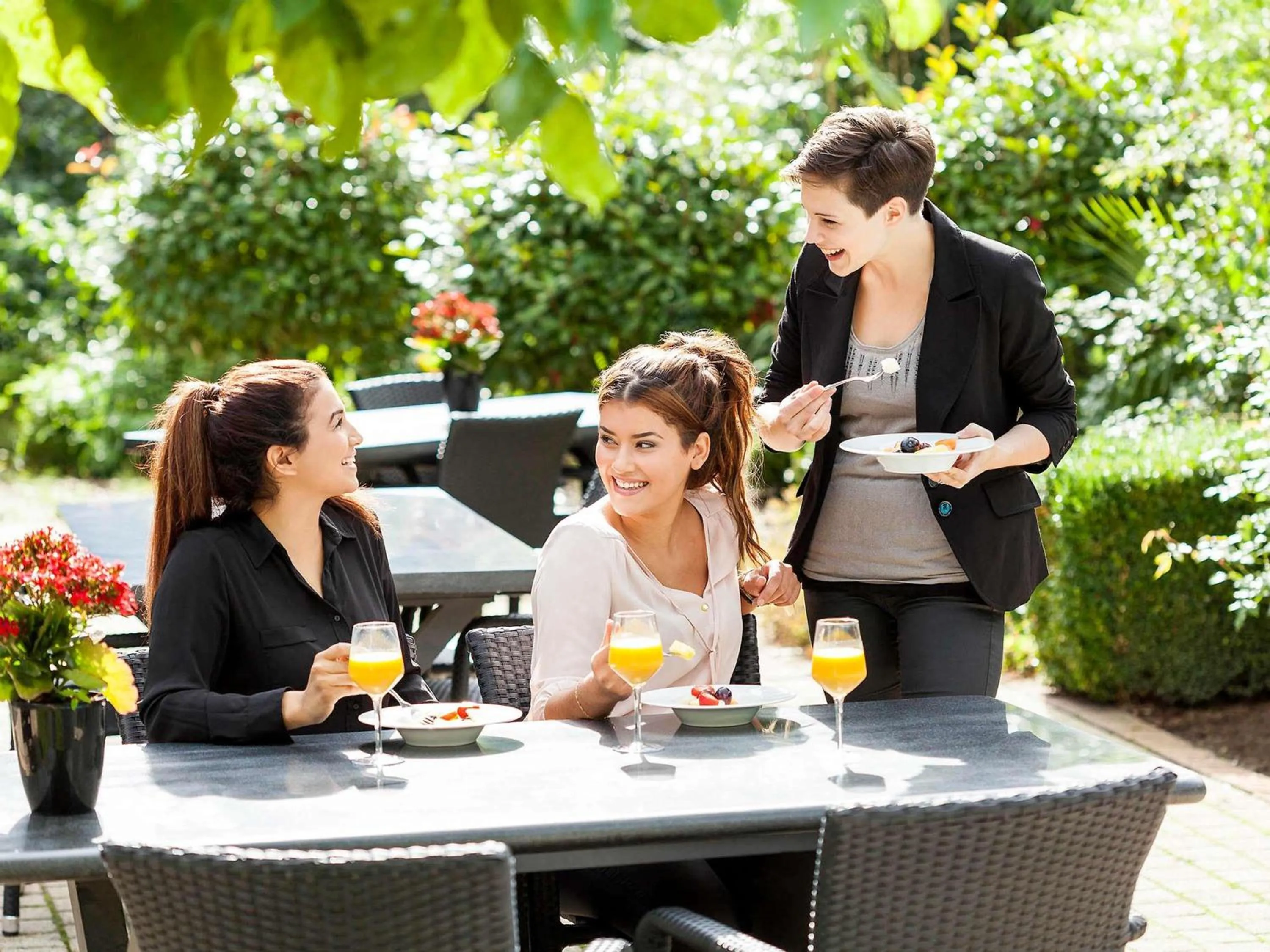 Pool view in Novotel Maastricht