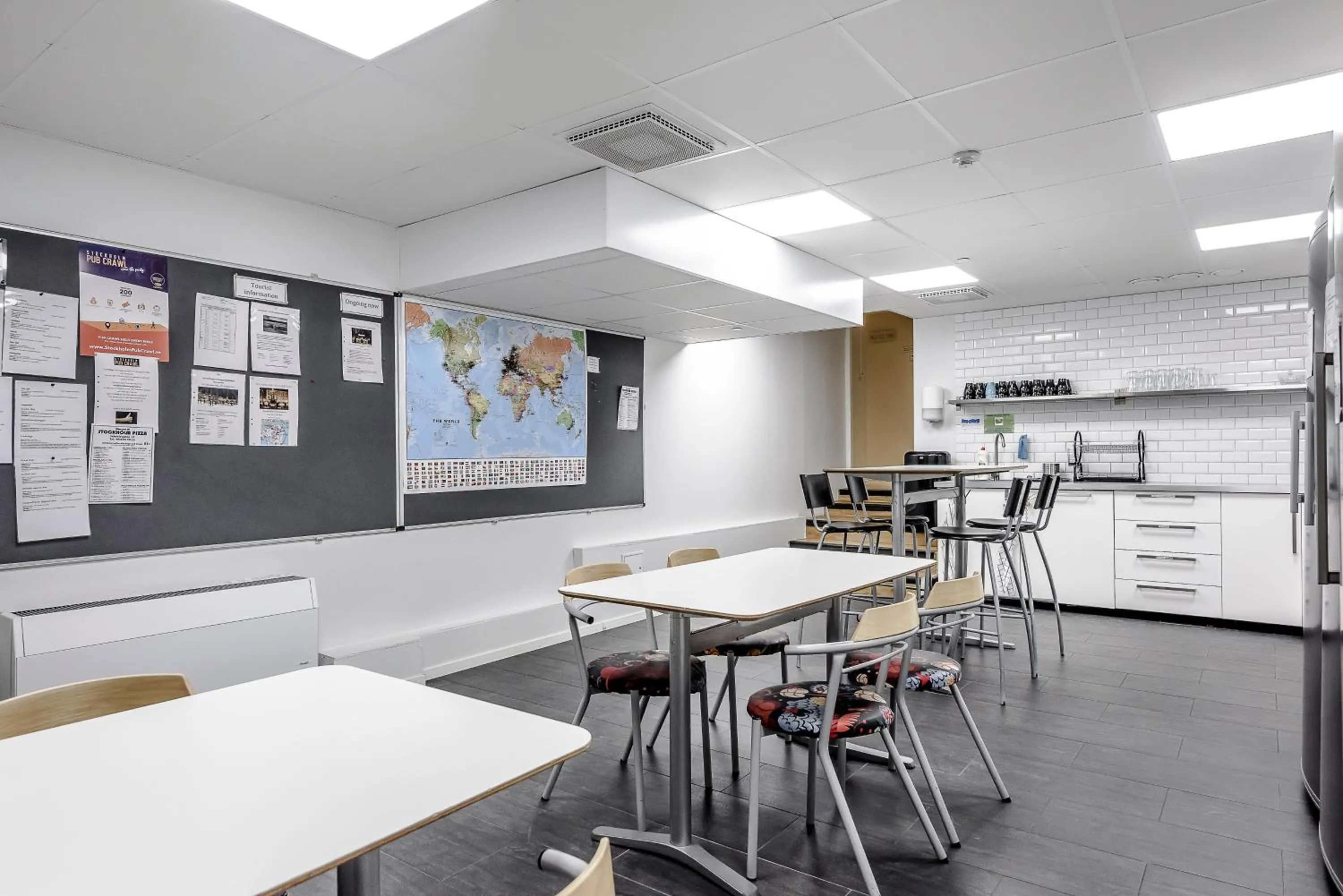 Communal kitchen in City Hostel