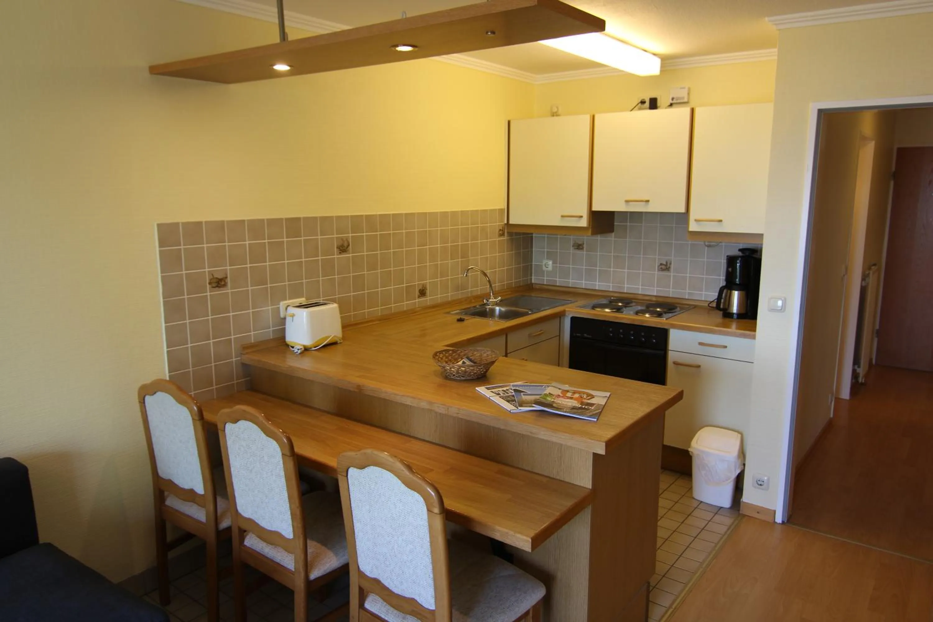Kitchen or kitchenette in Hotel Zur schönen Aussicht