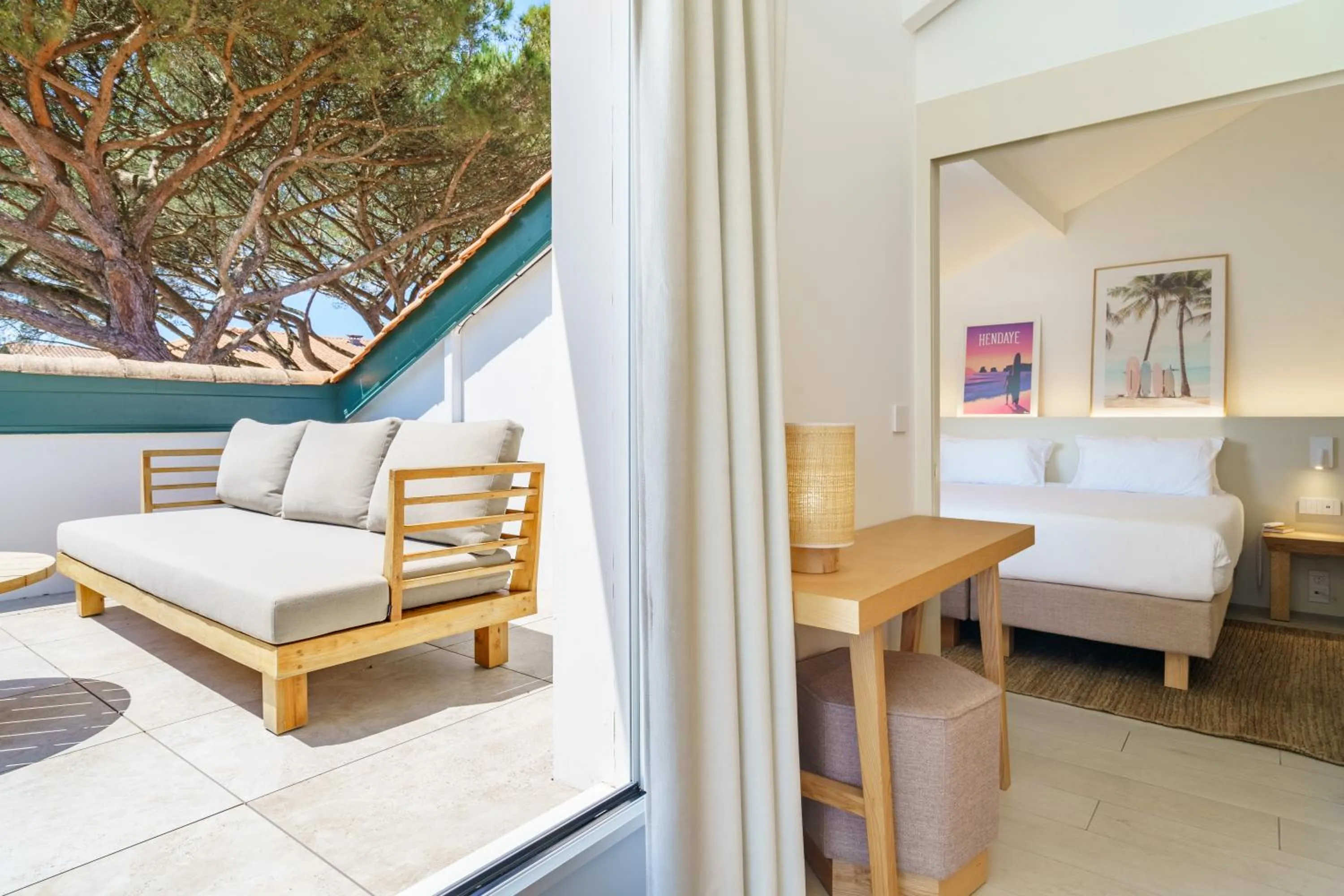 Patio in Hôtel Ibaïa