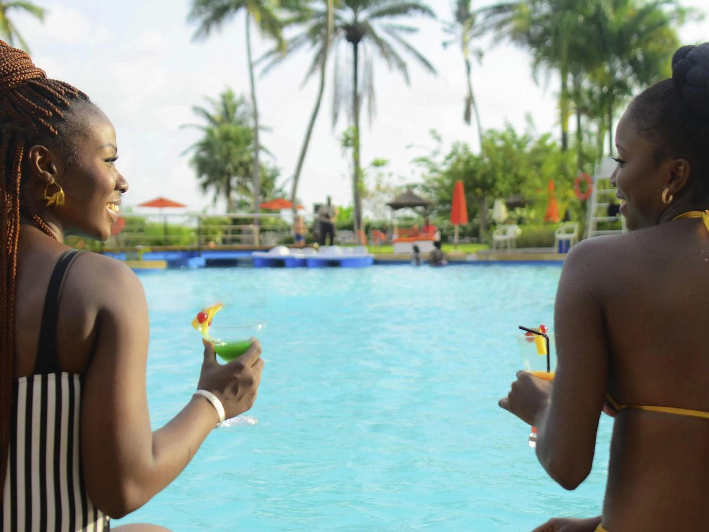 Pool view in Sofitel Abidjan Hotel Ivoire