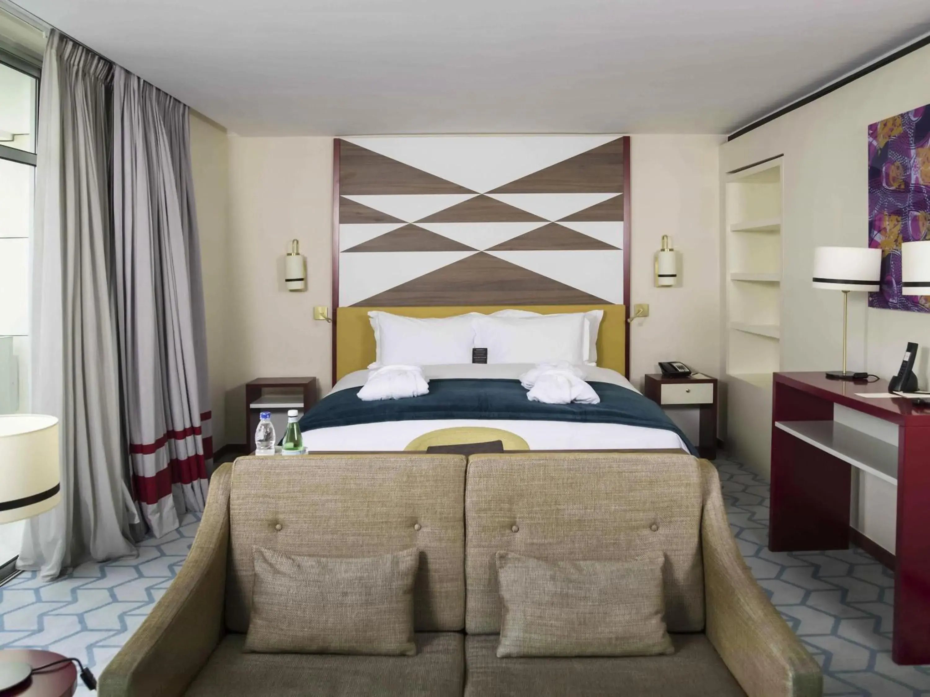 Bedroom, Bed in Sofitel Abidjan Hotel Ivoire Bedroom, Bed in Sofitel Abidjan Hotel Ivoire