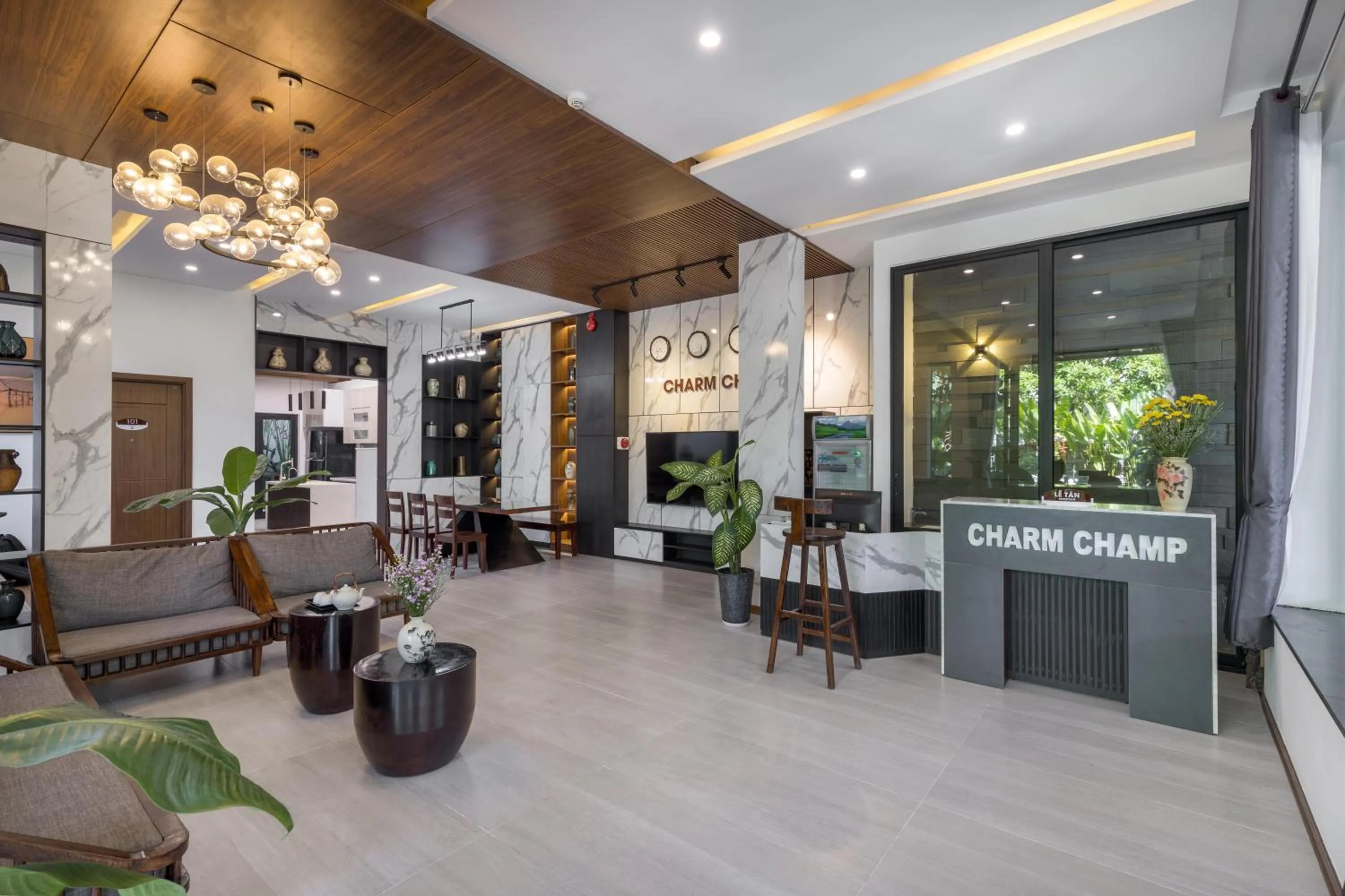 Area and facilities in Charm Champion Villa Hoian