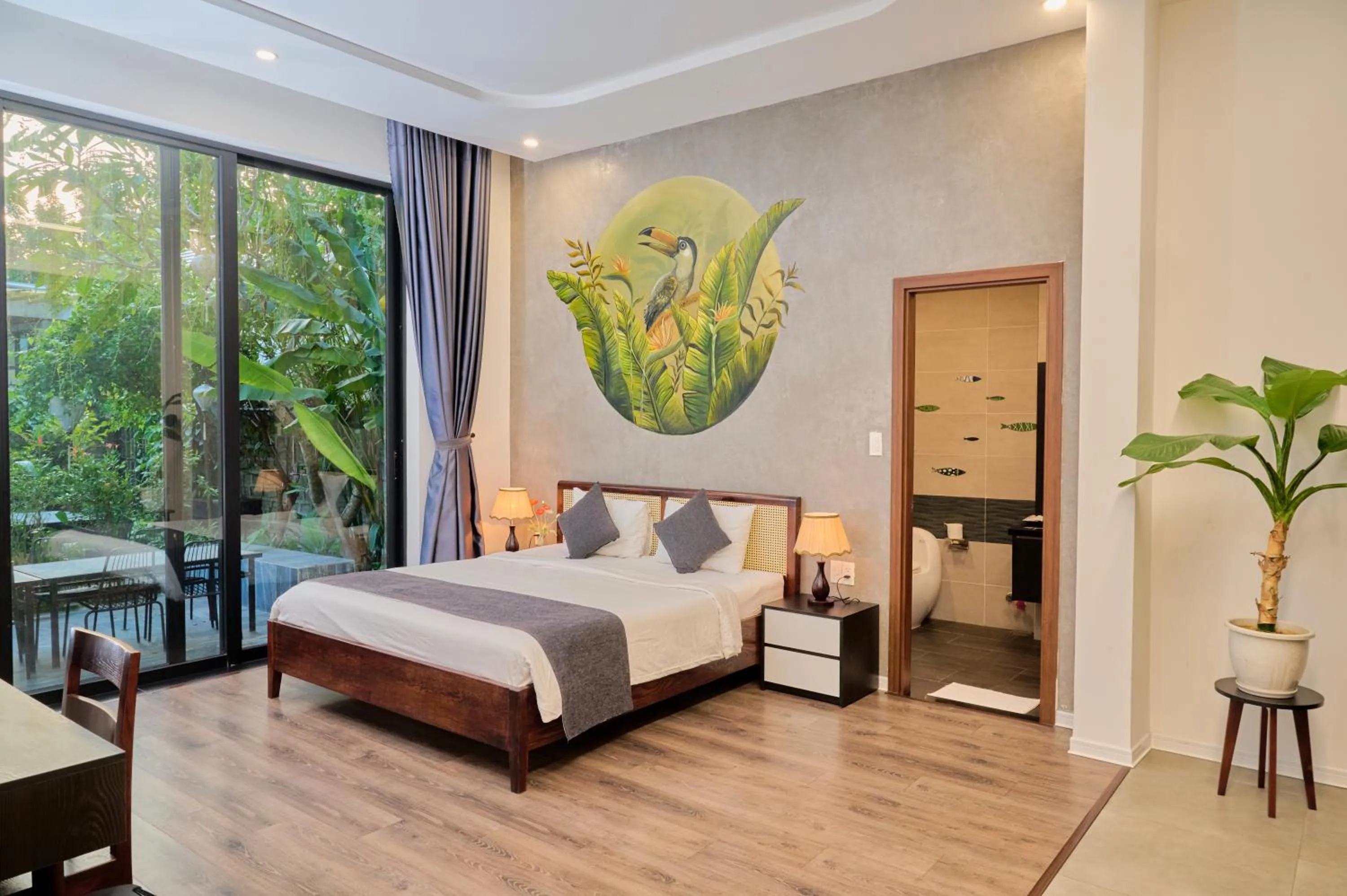 Bedroom, Bed in Charm Champion Villa Hoian