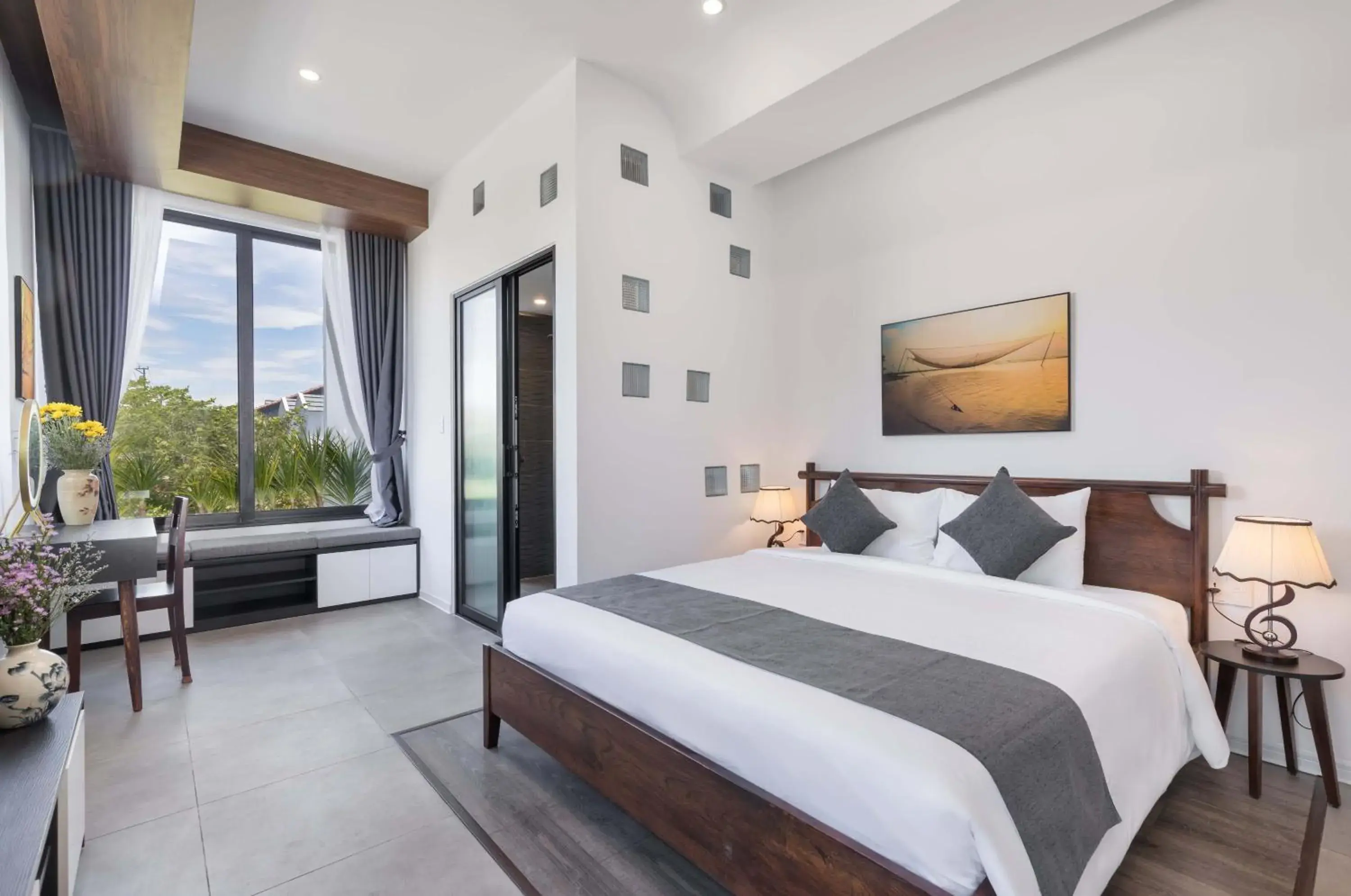 Bed in Charm Champion Villa Hoian Bed in Charm Champion Villa Hoian