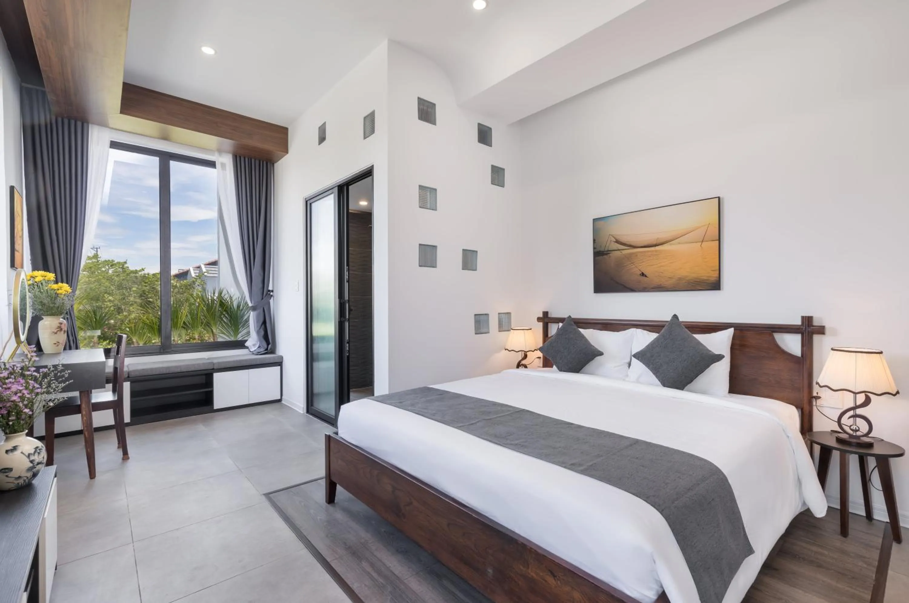 Bedroom, Bed in Charm Champion Villa Hoian