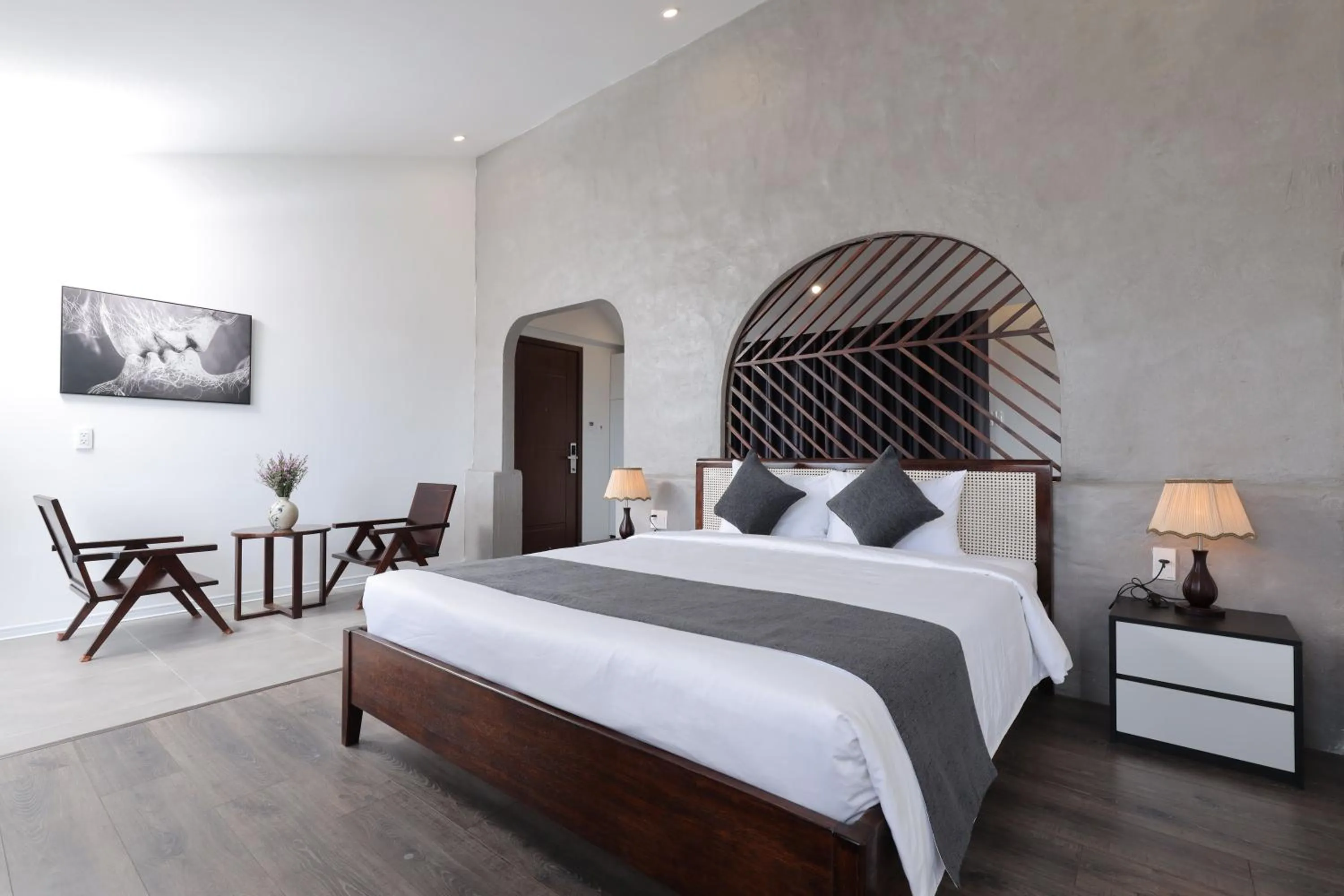 Bedroom, Bed in Charm Champion Villa Hoian