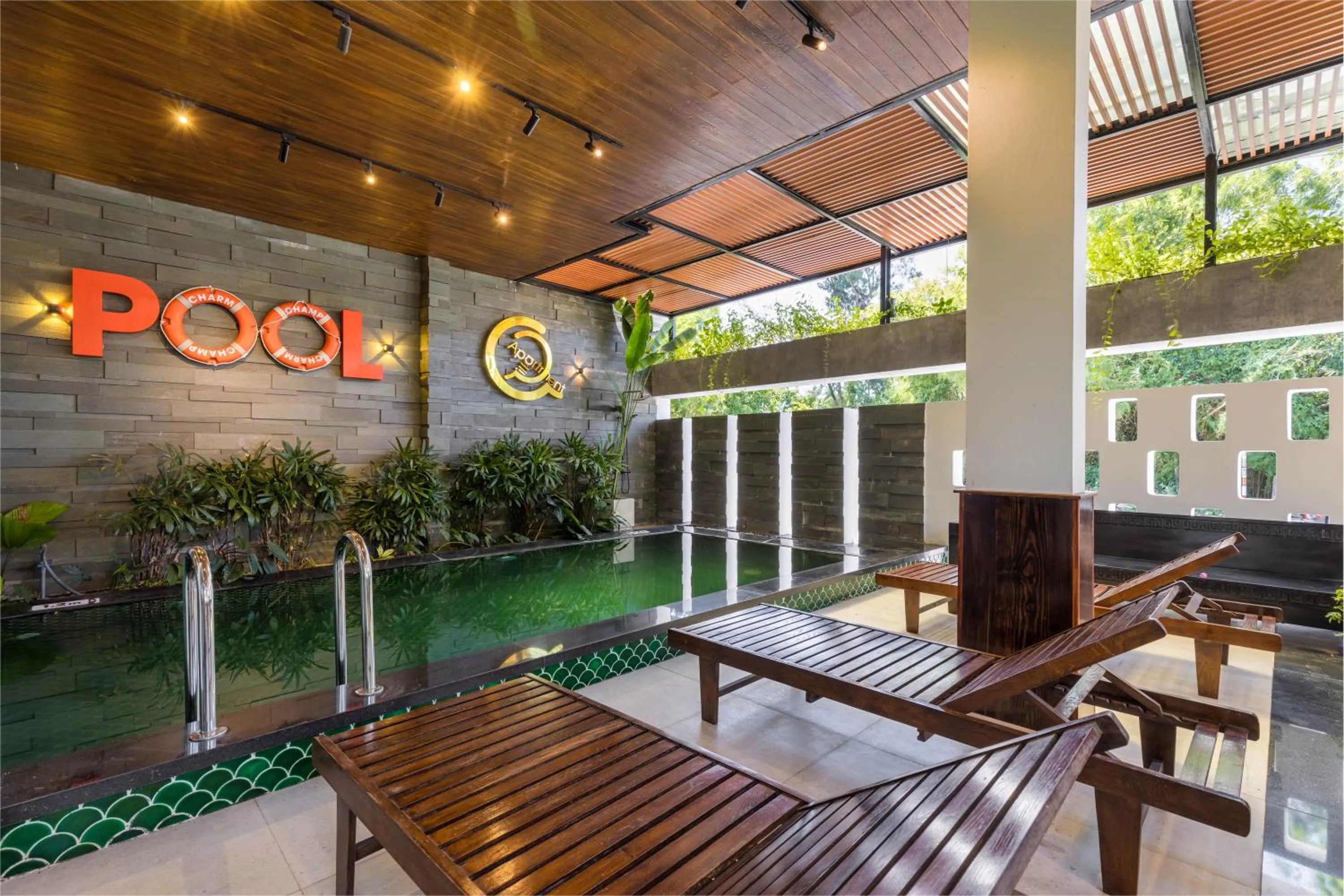Swimming pool in Charm Champion Villa Hoian