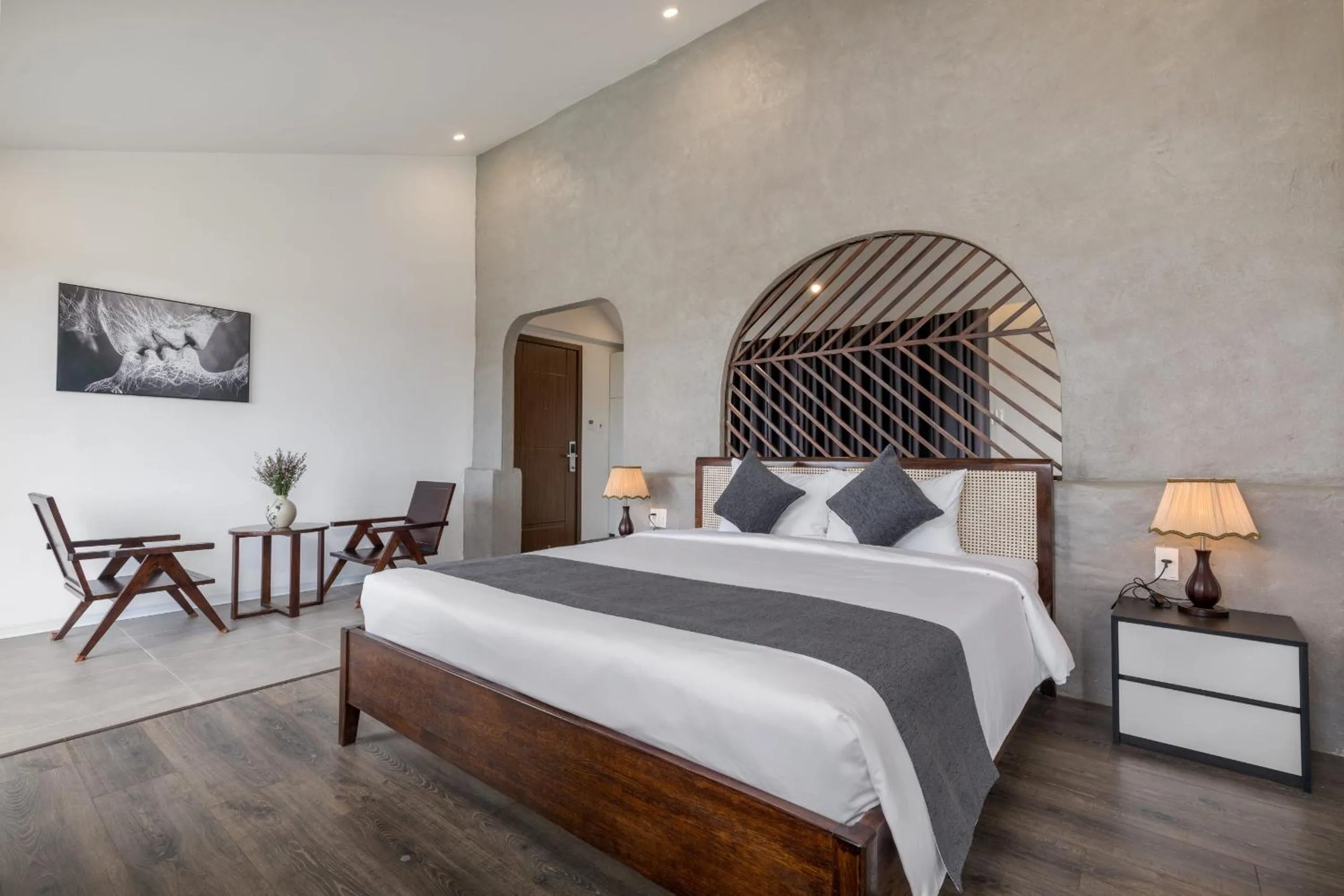 Bedroom, Bed in Charm Champion Villa Hoian