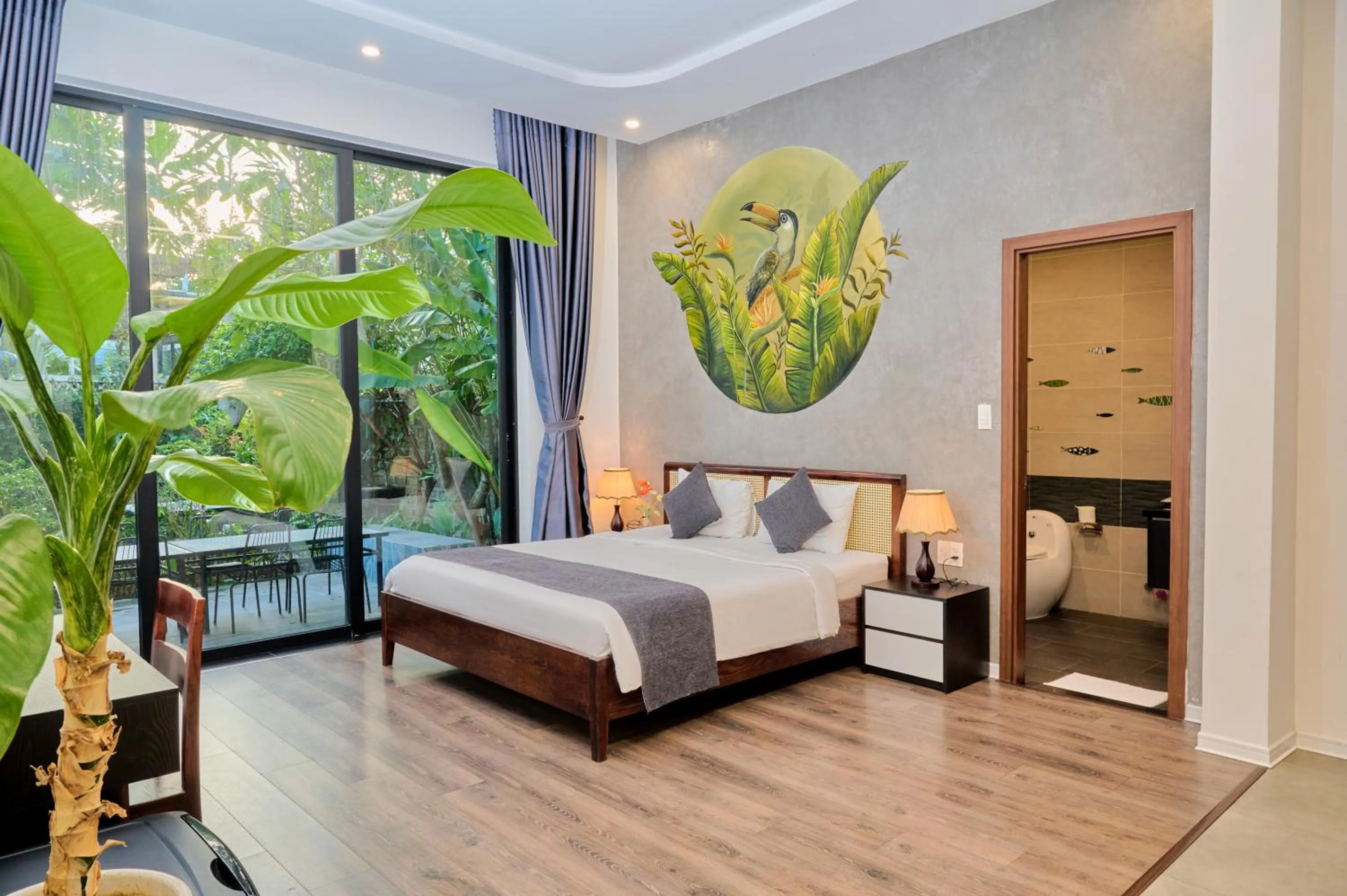 Bedroom, Bed in Charm Champion Villa Hoian