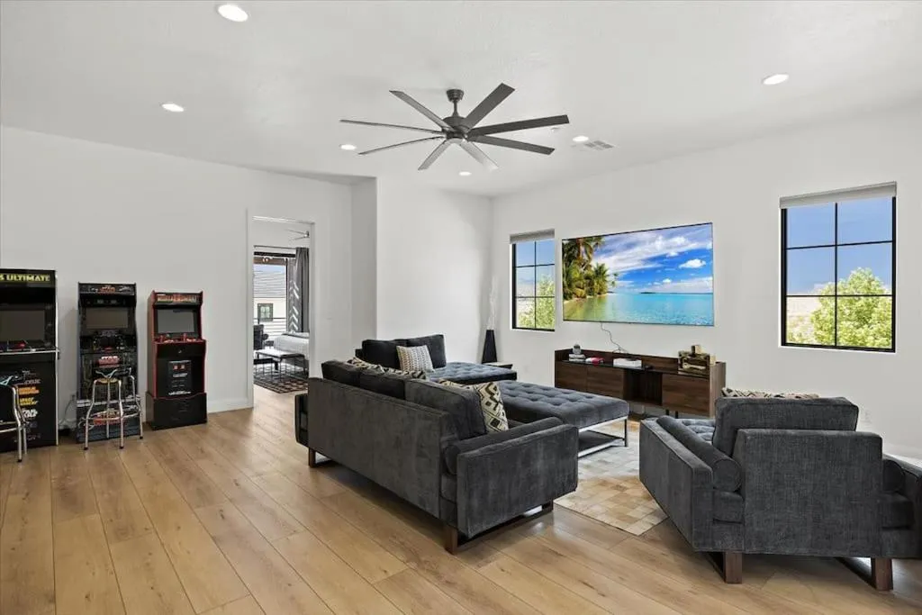 Game Room in Casa Blanca luxury Villa Private pool sleeps 30!