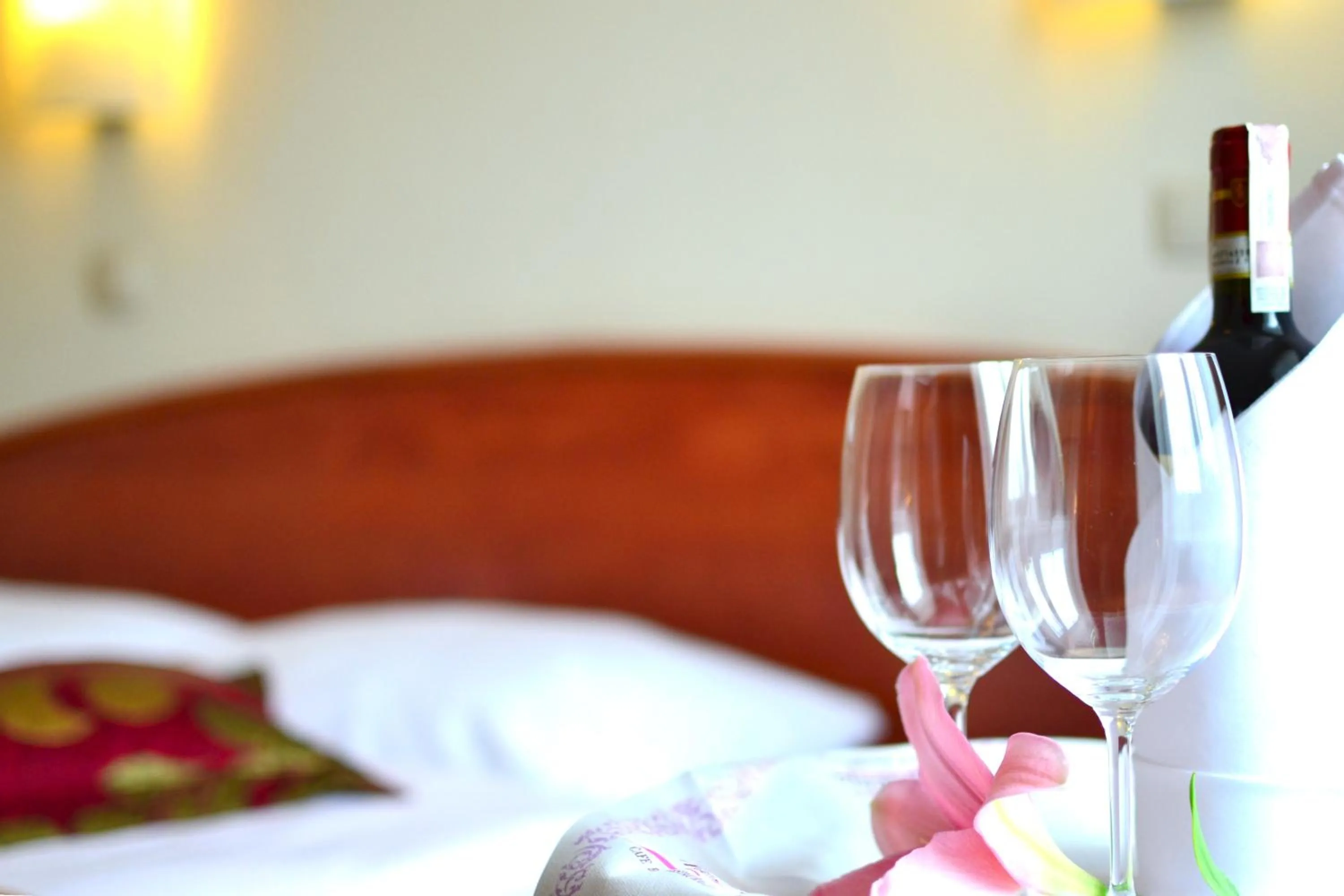 Bed in Hotel Panorama Nowy Sącz