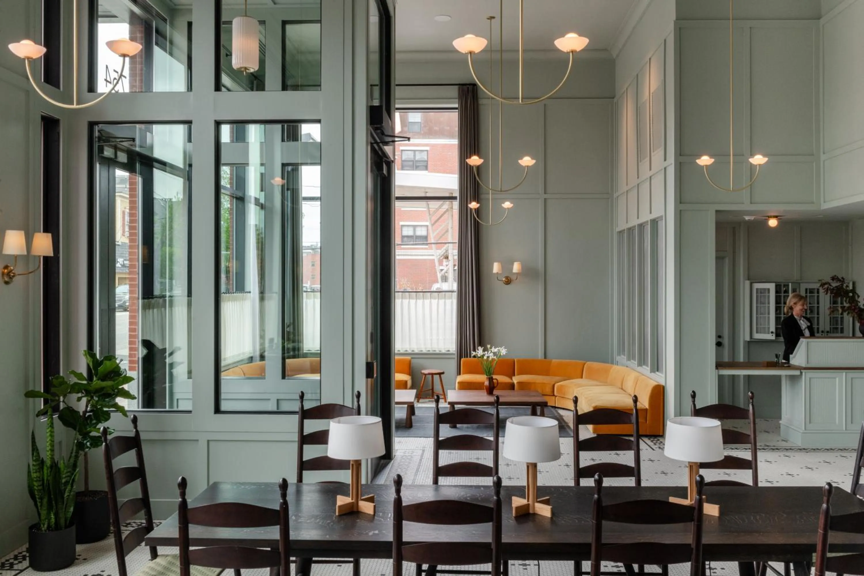 Seating area in Longfellow Hotel